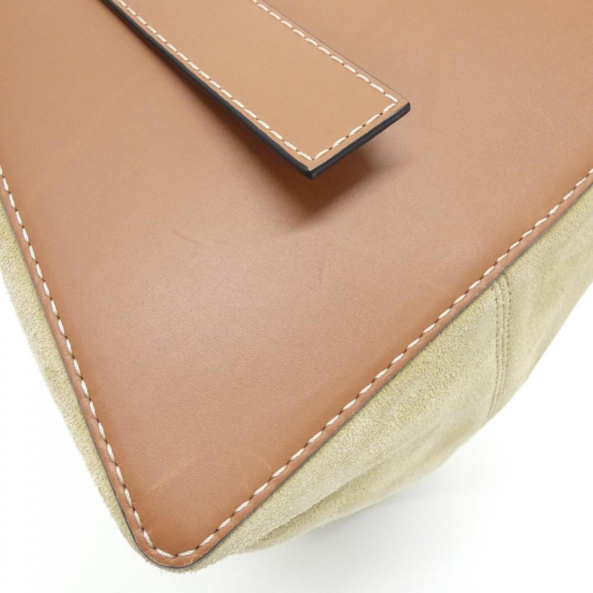Loewe Beige Suede Shoulder Bag (Pre-Owned)