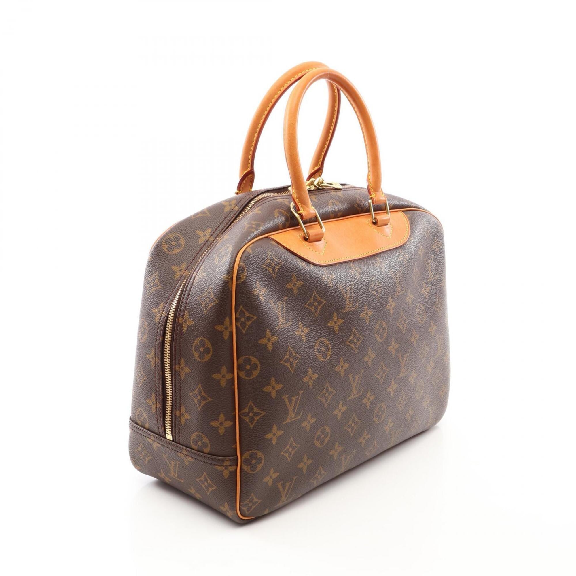 Louis Vuitton Brown Pvc Coated Canvas Leather Handbag (Pre-Owned)