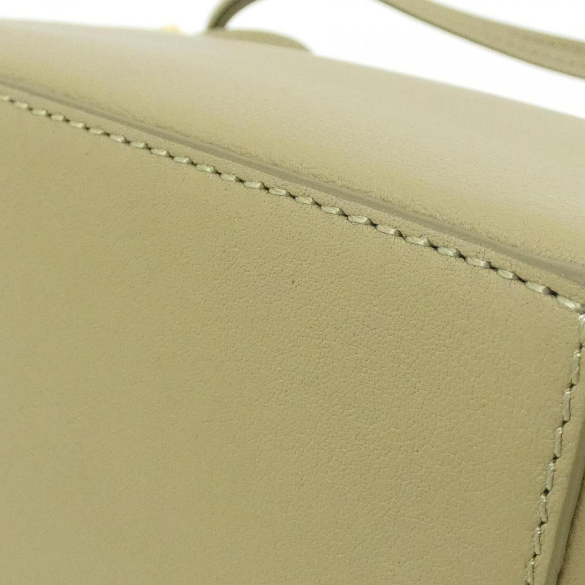 Loewe Green Leather Handbag Shoulder Bag (Pre-Owned)