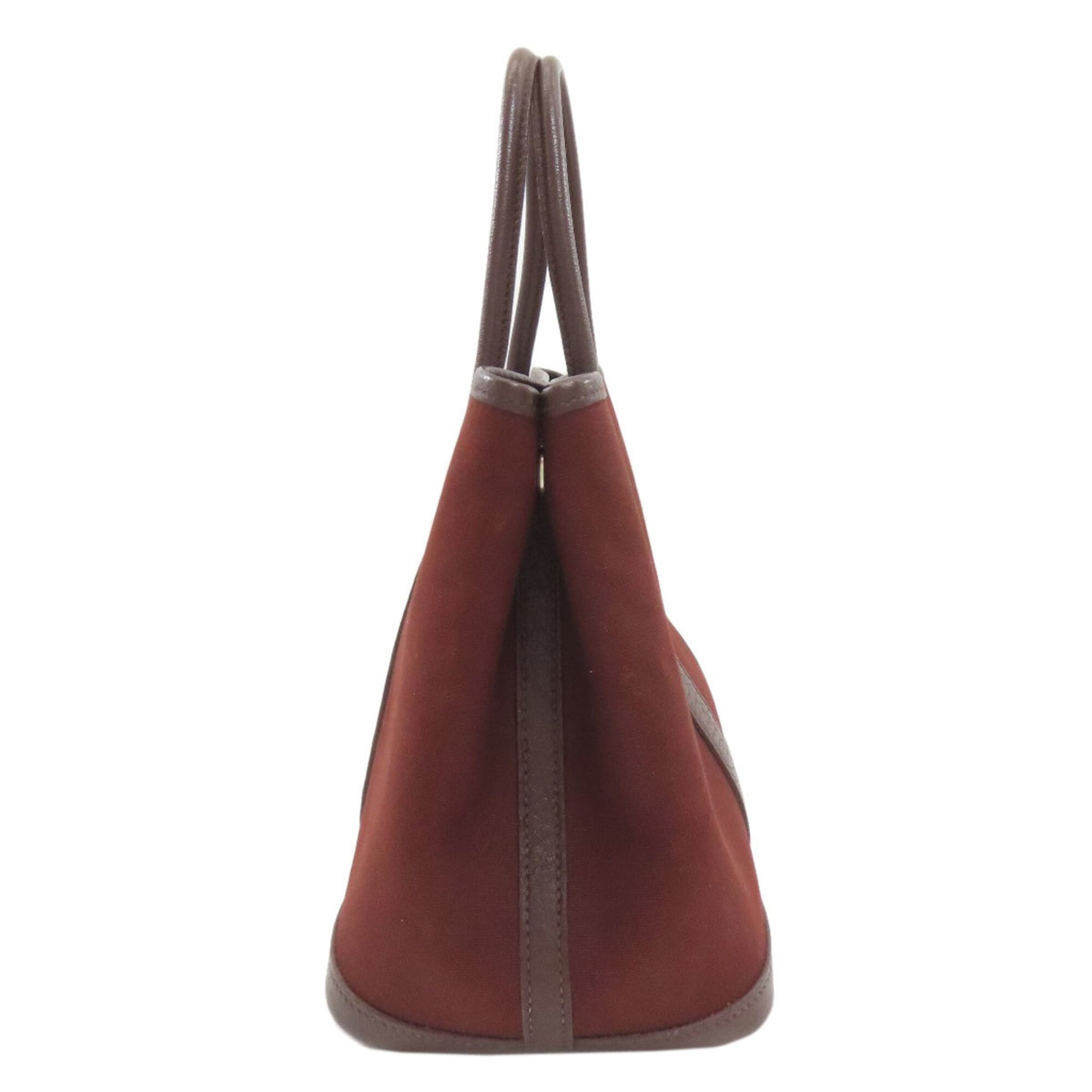 Hermes Brown Toile Officier Handbag (Pre-Owned)