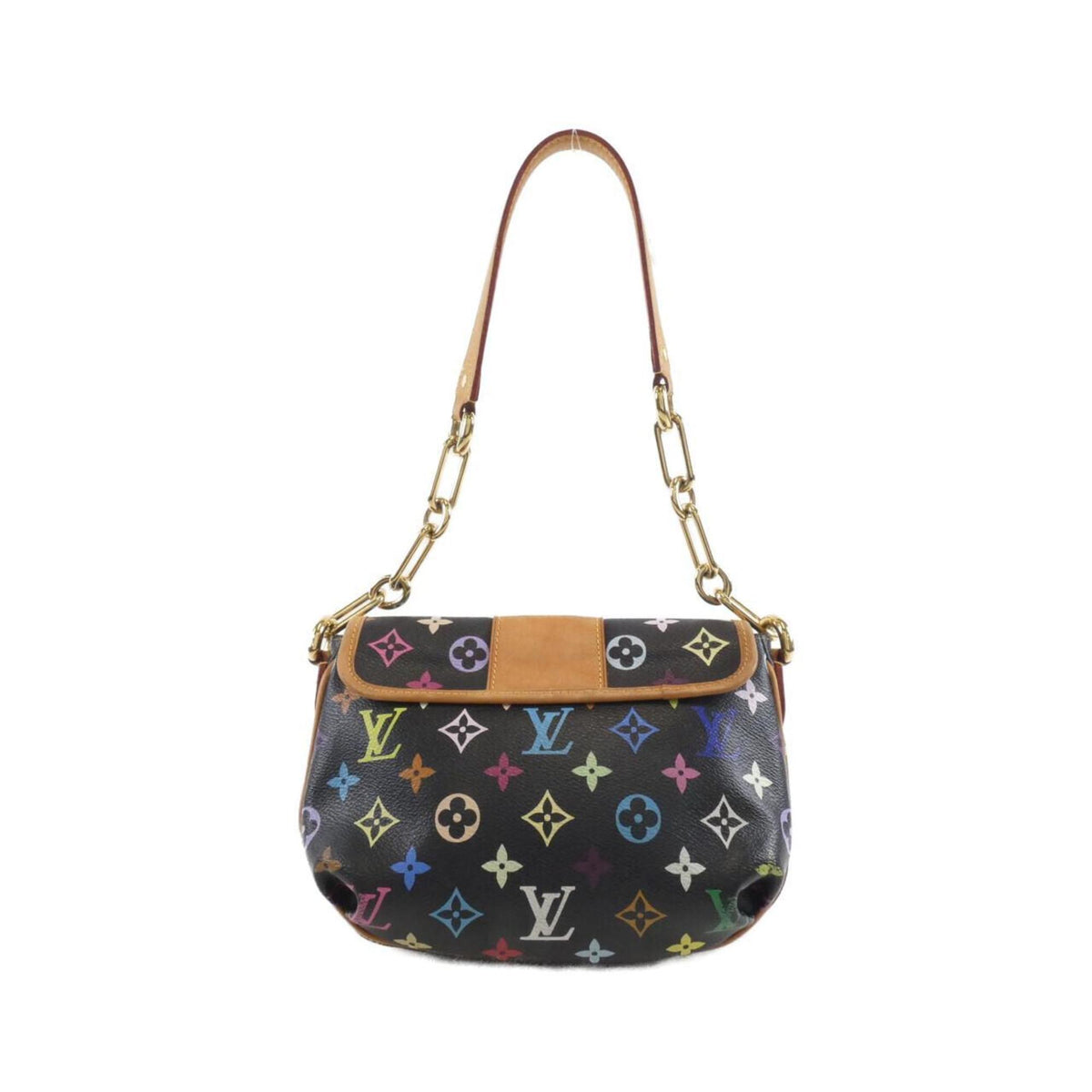 Louis Vuitton Black Coated Canvas Shoulder Bag (Pre-Owned)