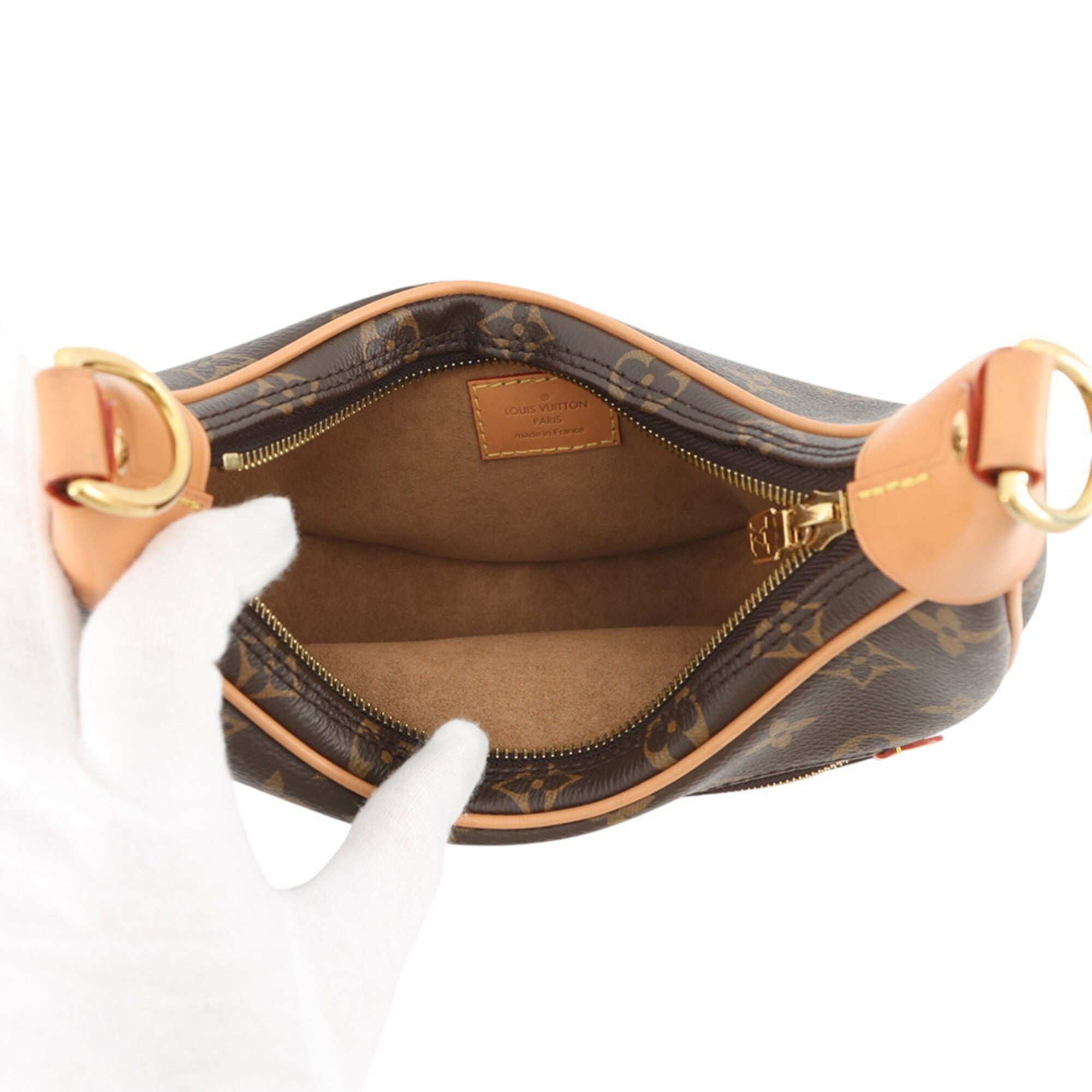 Louis Vuitton Beige Monogram Handbag Shoulder Bag (Pre-Owned)