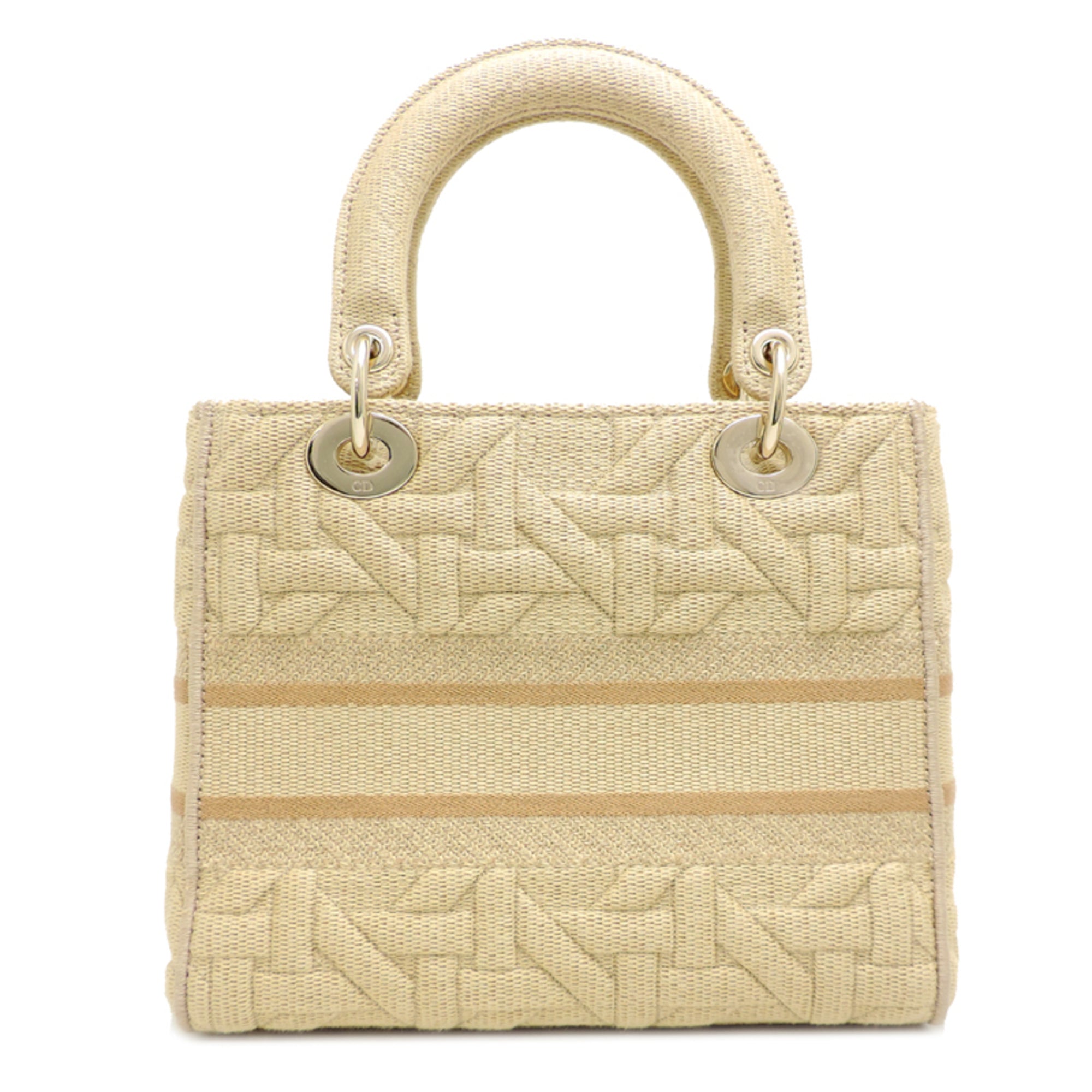 Christian Dior Beige Canvas Handbag (Pre-Owned)