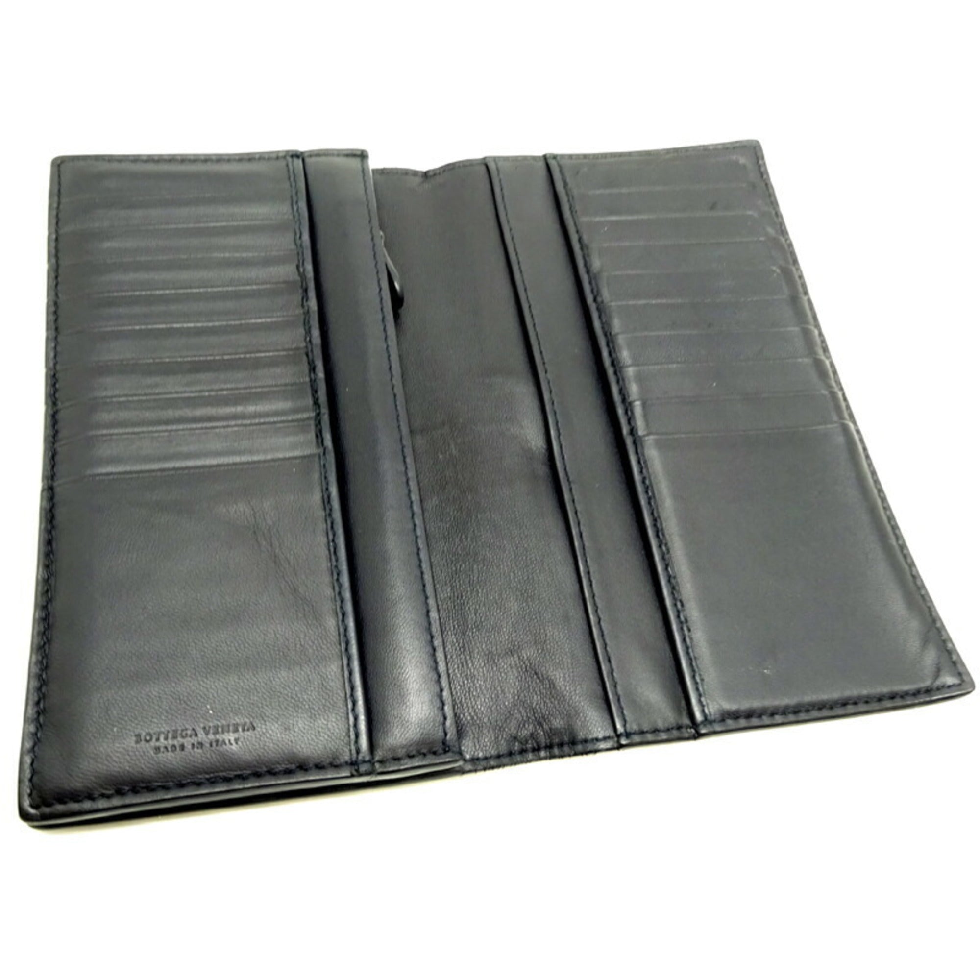 Bottega Veneta Intrecciato Black Intrecciato Coin Purse/Coin Case (Pre-Owned)