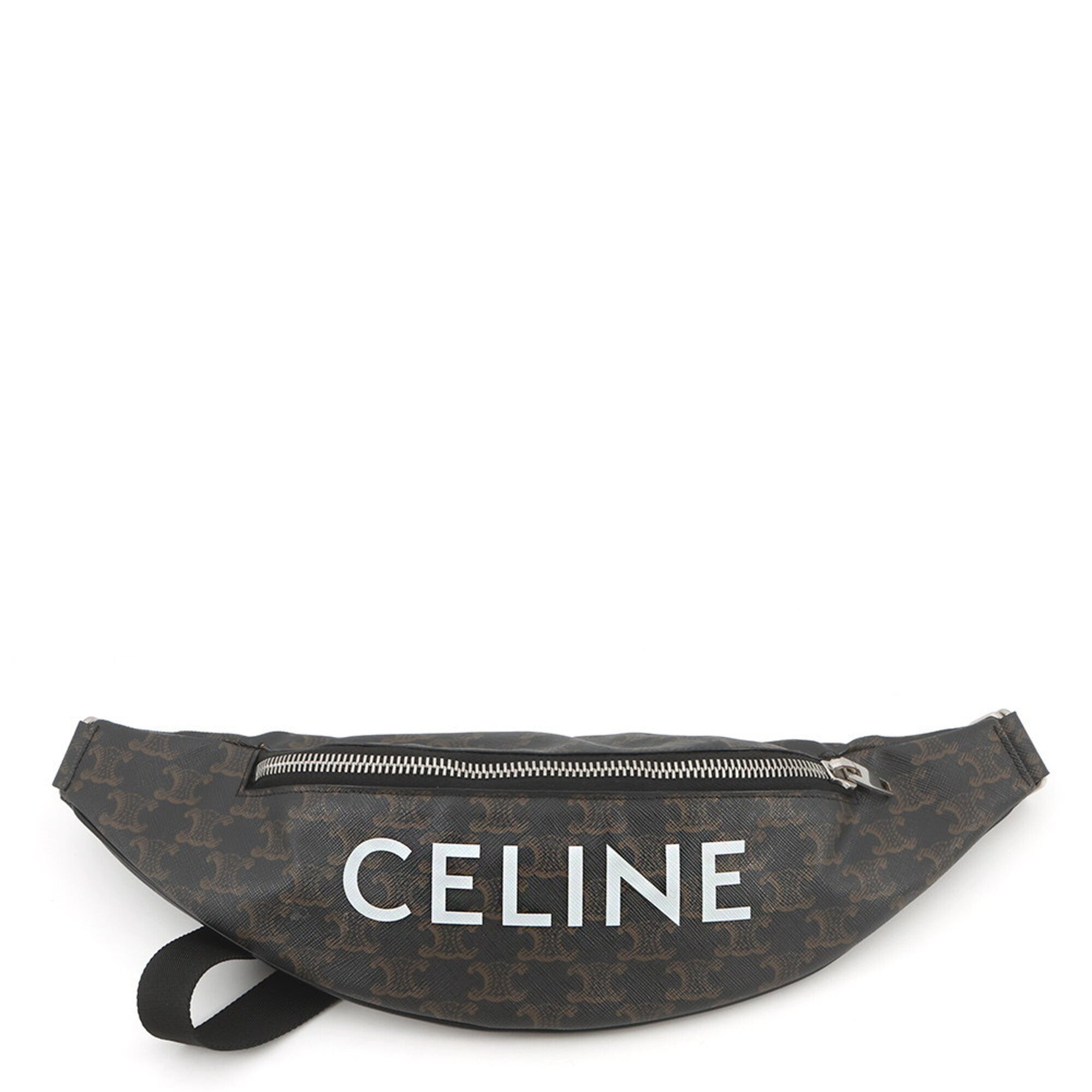 Celine Black Brown Pvc Handbag Sling Bag (Pre-Owned)