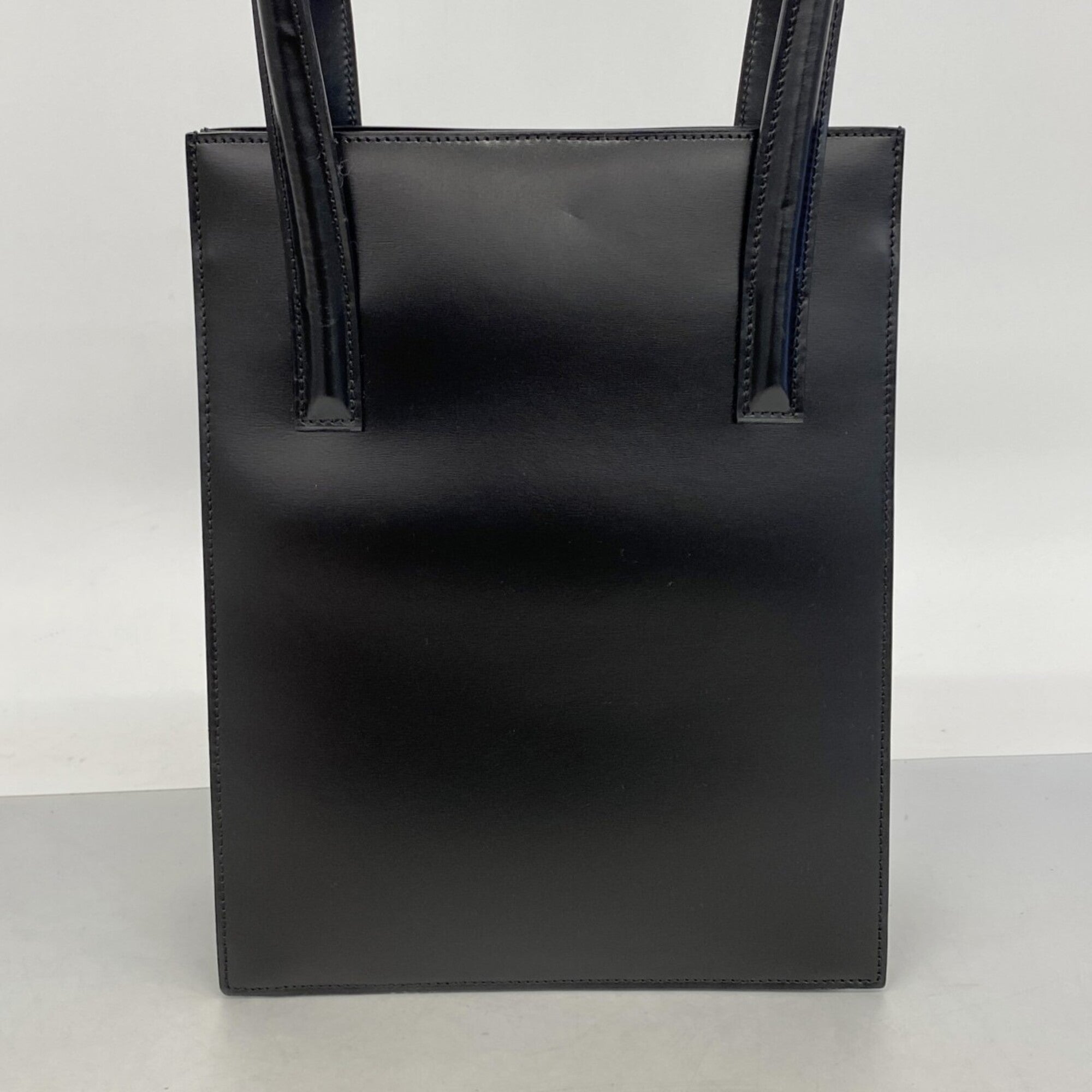 Cartier Black Leather Tote Bag (Pre-Owned)