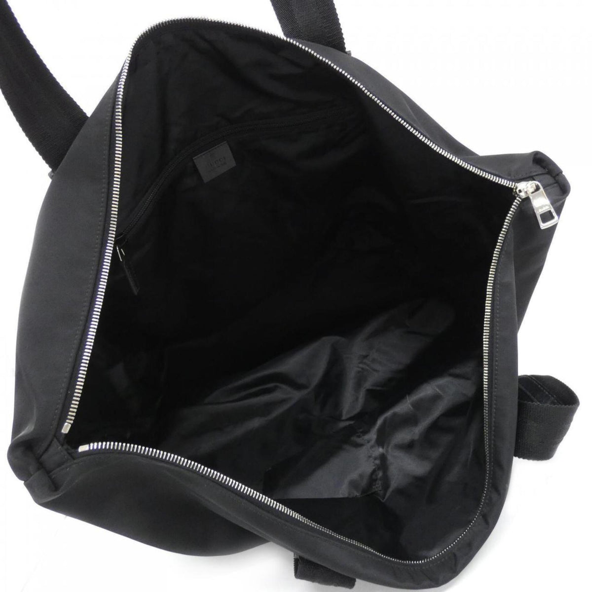 Gucci Black Gray Nylon Handbag (Pre-Owned)
