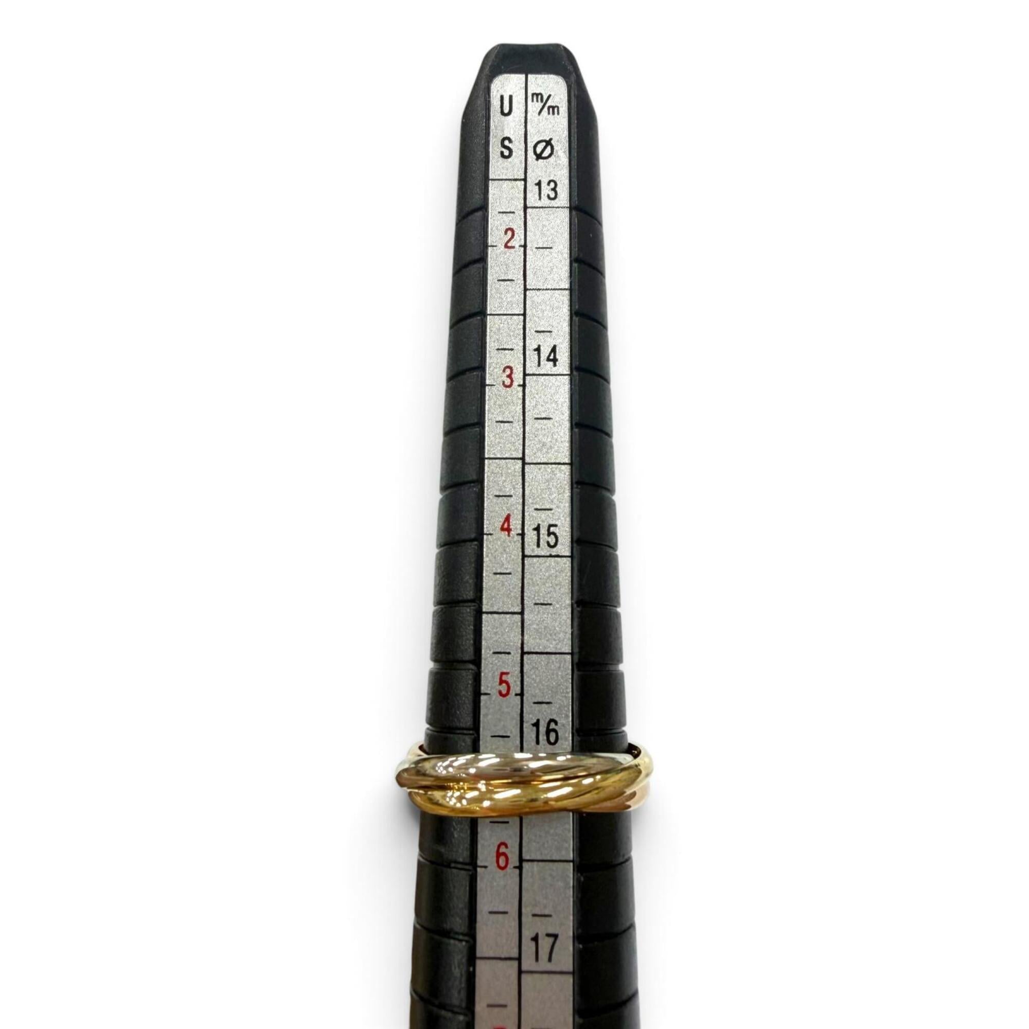 Cartier Silver Pink Gold Yellow Gold Yellow Gold (18K) Pink Gold (18K) Band Ring (Pre-Owned)