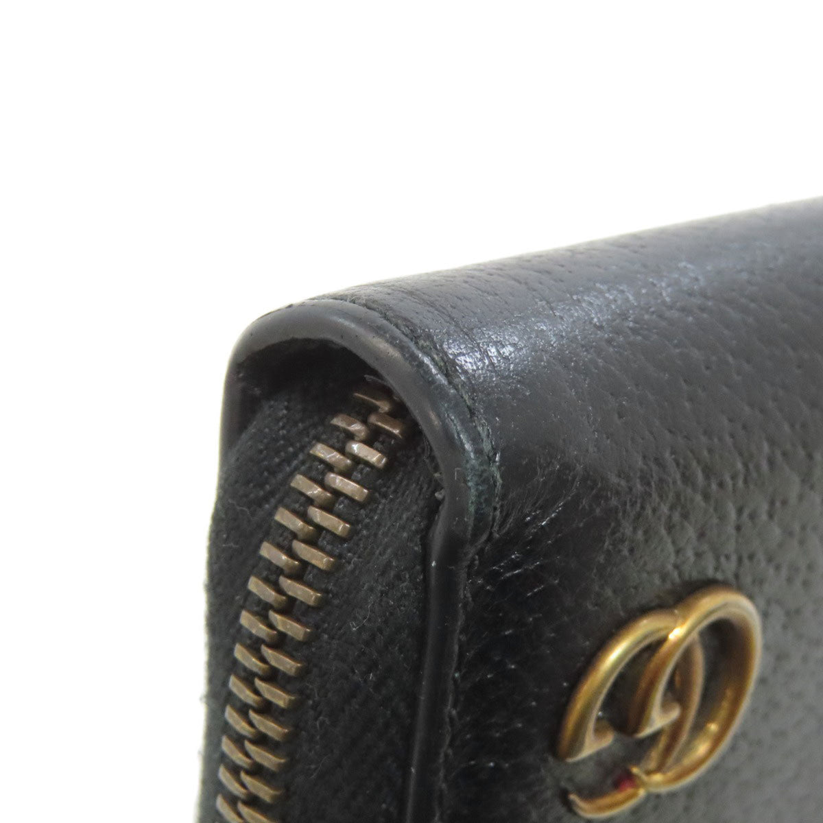Gucci Black Leather Long Wallet (Bi-Fold) (Pre-Owned)