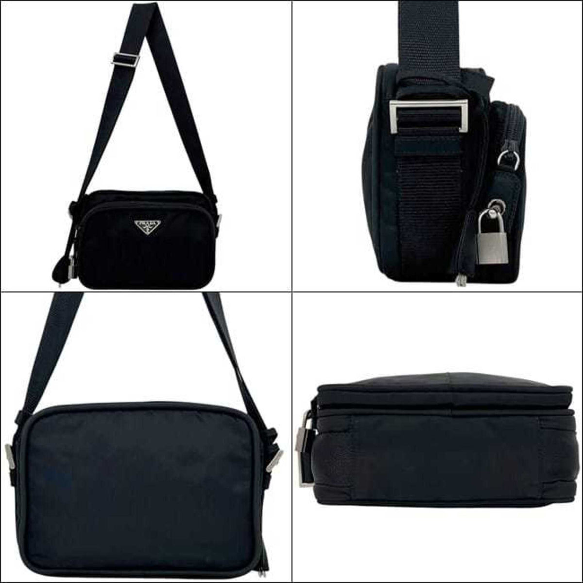 Prada Black Nero Nylon Shoulder Bag (Pre-Owned)