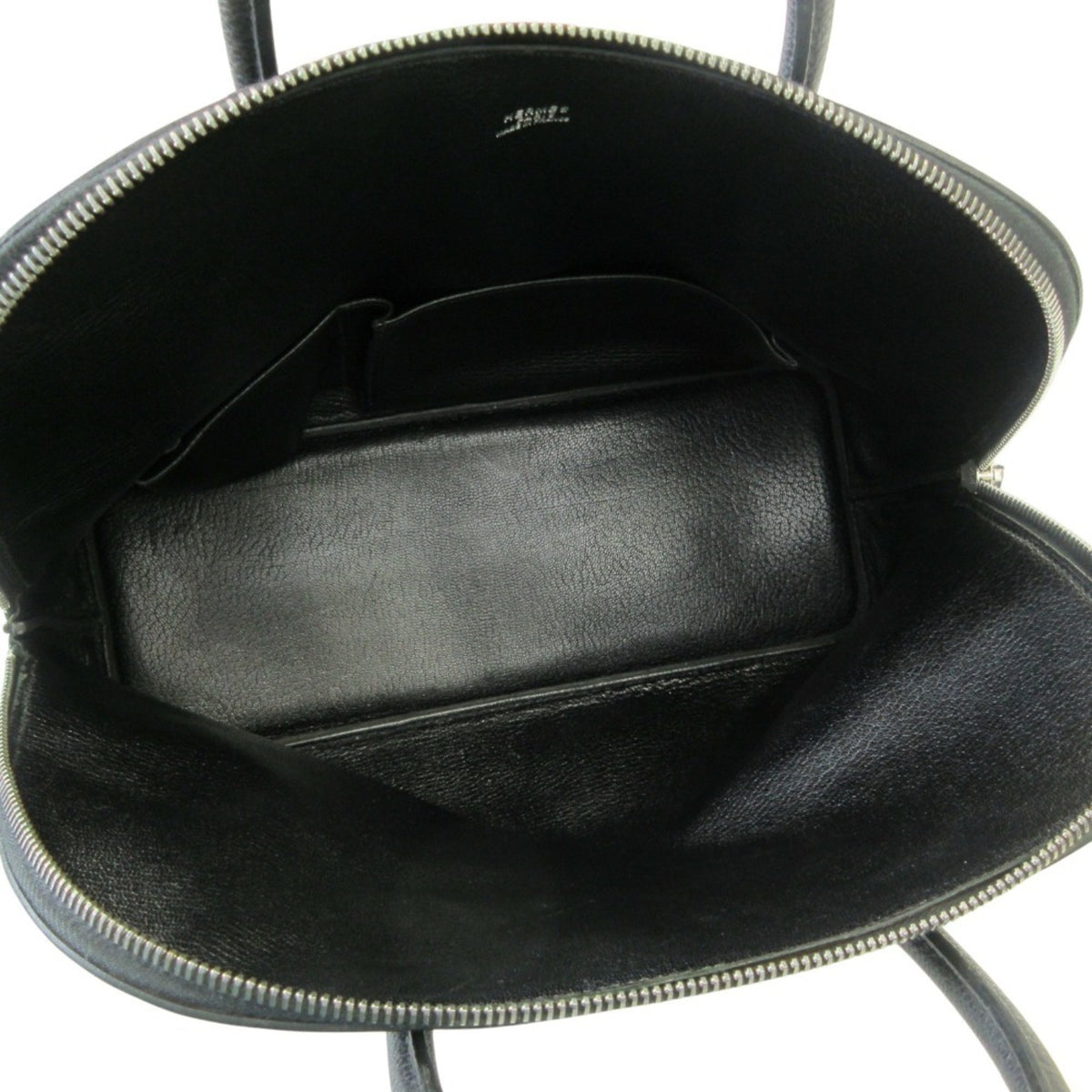 Hermes Black Leather Handbag (Pre-Owned)