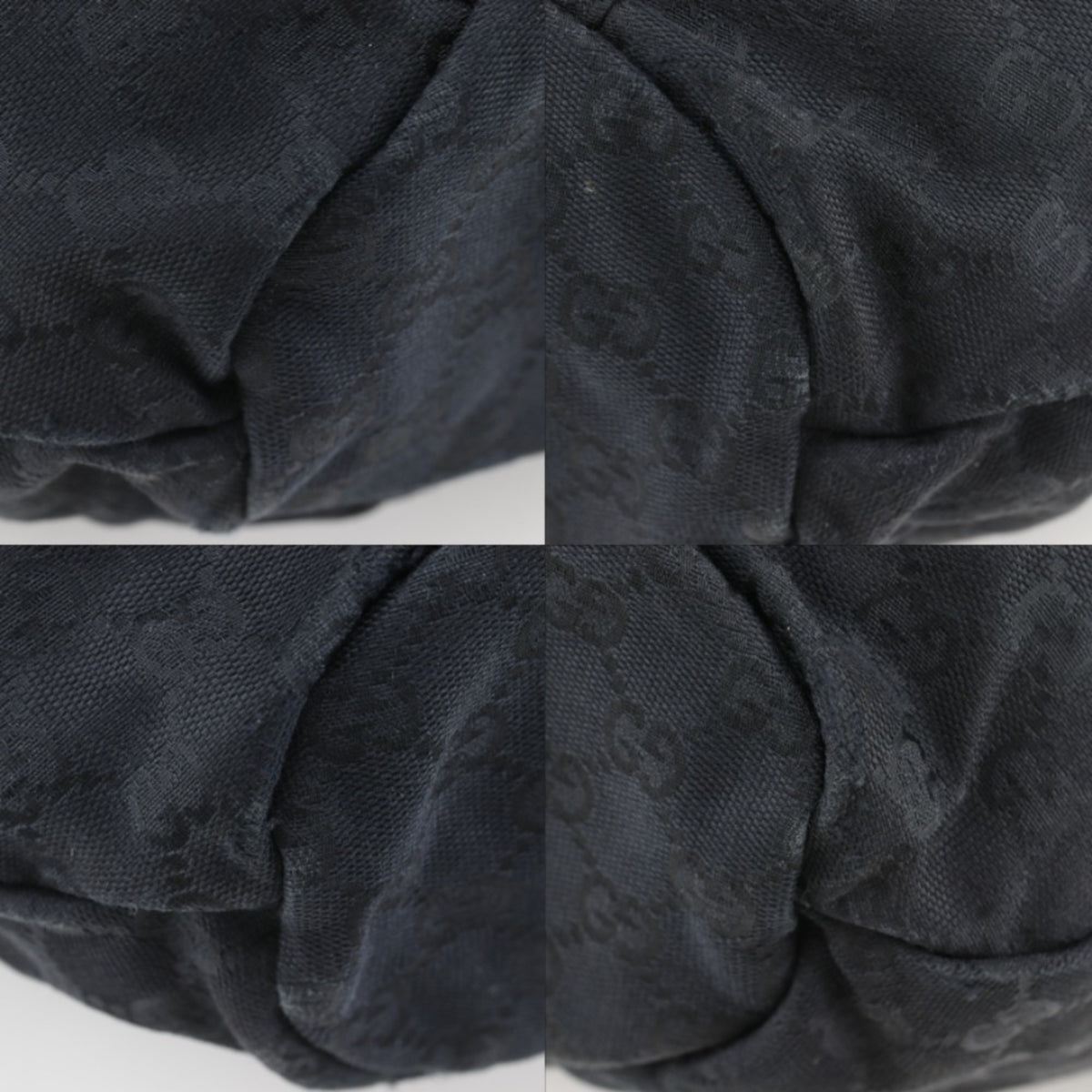 Gucci Gg Canvas Black Gg Canvas Tote Bag (Pre-Owned)
