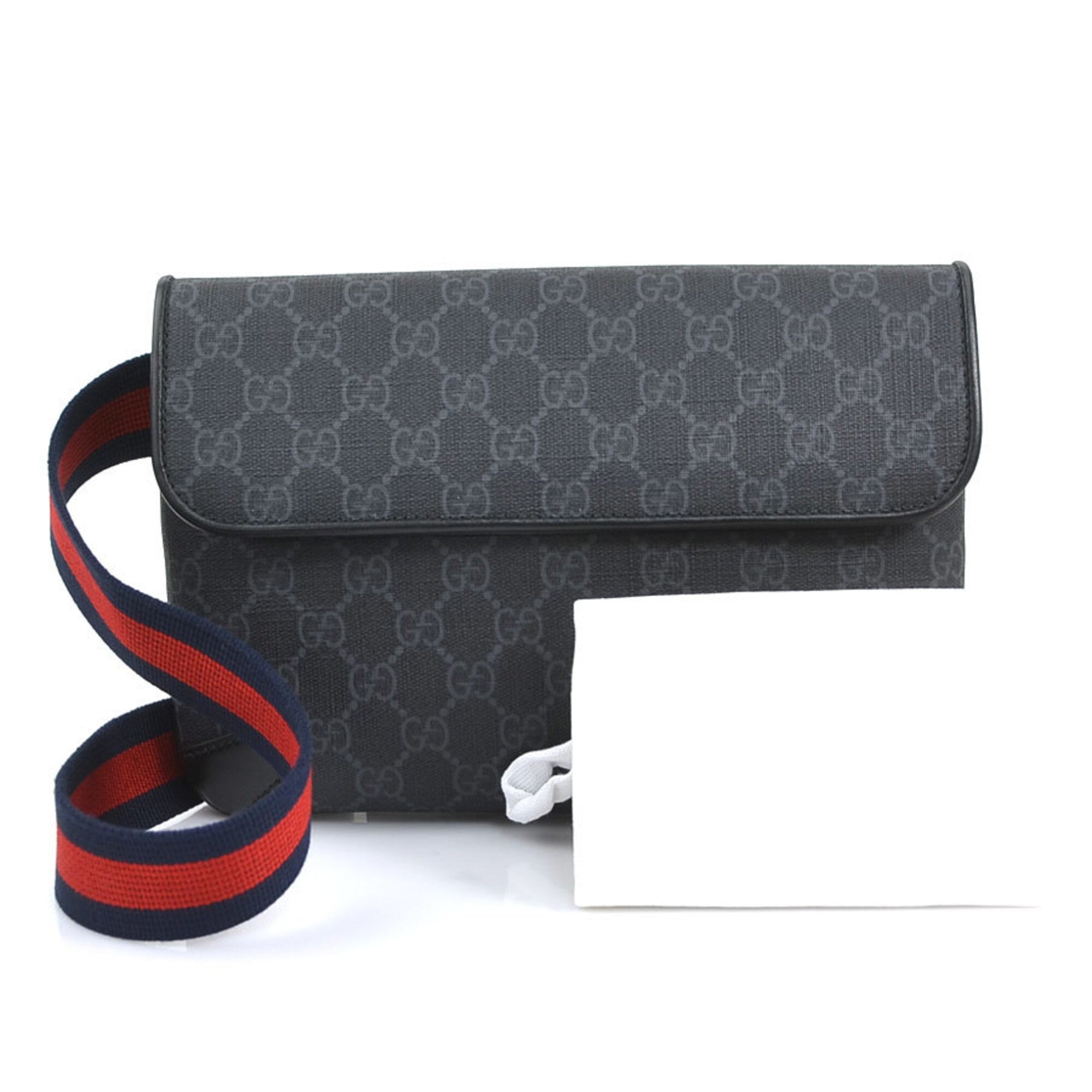 Gucci Black Gg Supreme Fanny Pack (Pre-Owned)