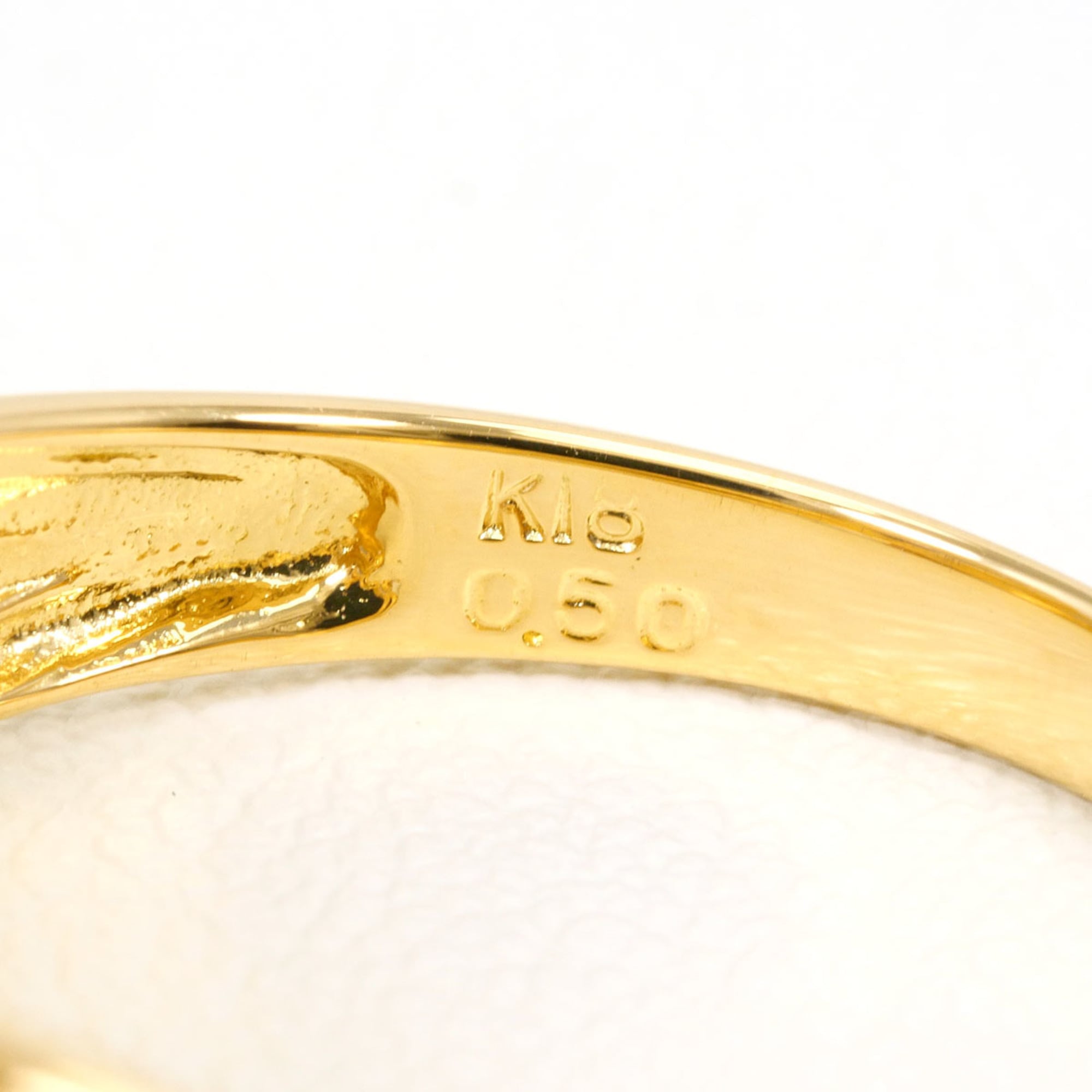 Unbranded Brown Yellow Gold Yellow Gold (18K) Band Ring (Pre-Owned)