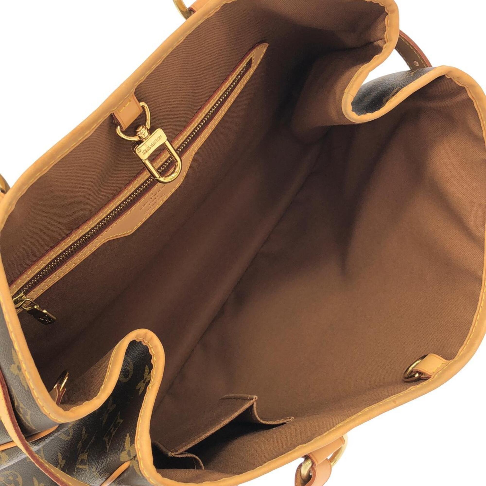 Louis Vuitton Marron Coated Canvas Handbag (Pre-Owned)