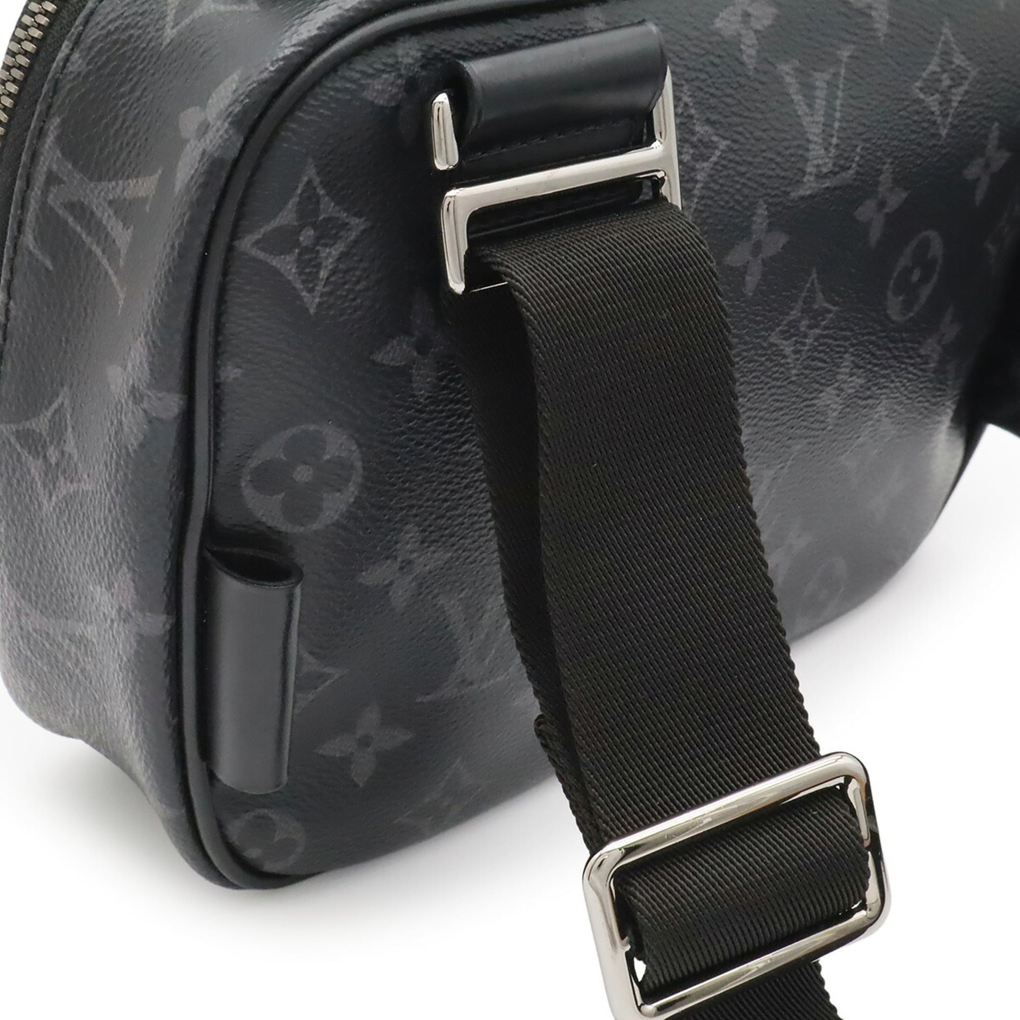 Louis Vuitton Black Gray Monogram Eclipse Monogram Eclipse Clutch Bag Pouch Sling Bag (Pre-Owned)