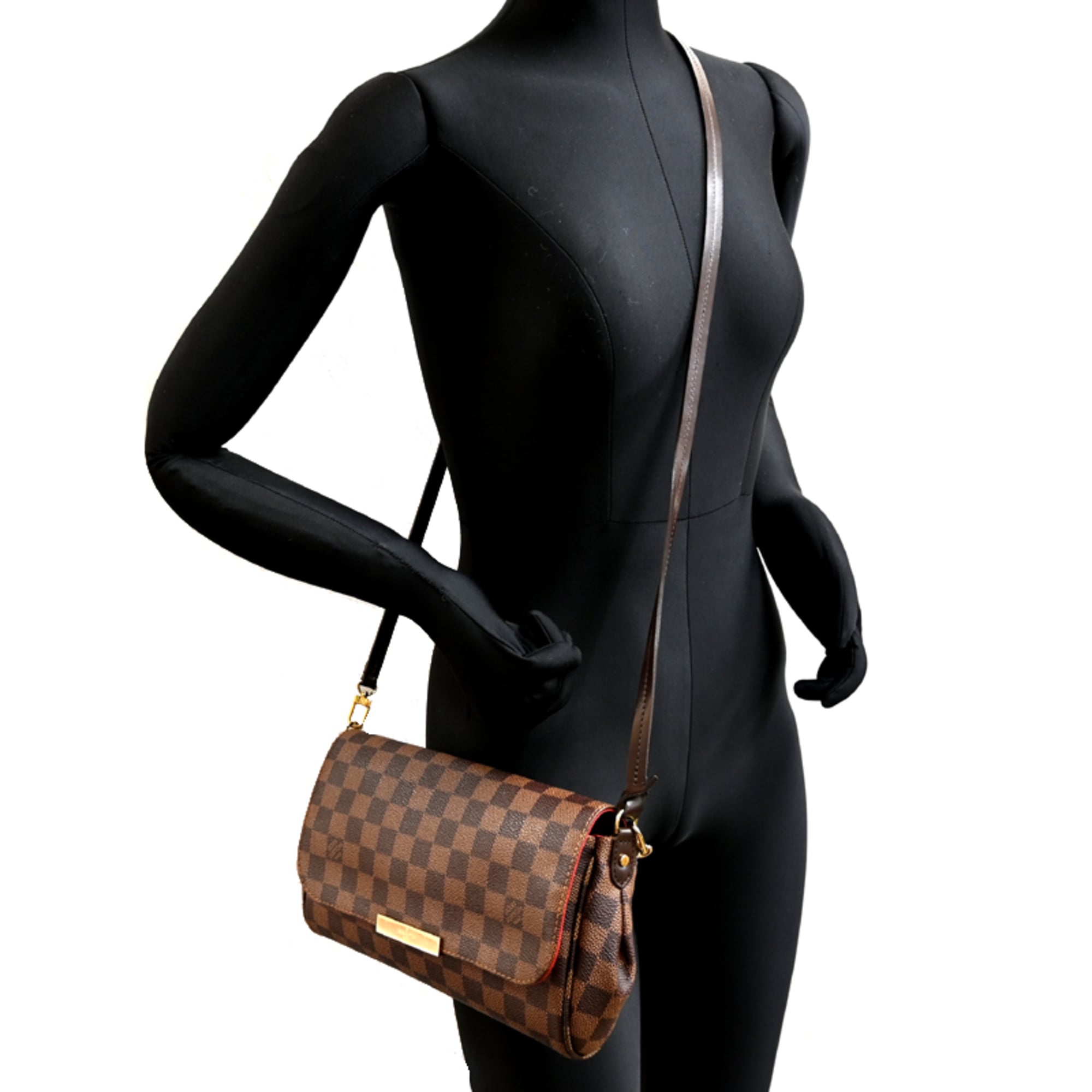 Louis Vuitton Brown Damier Canvas Shoulder Bag (Pre-Owned)