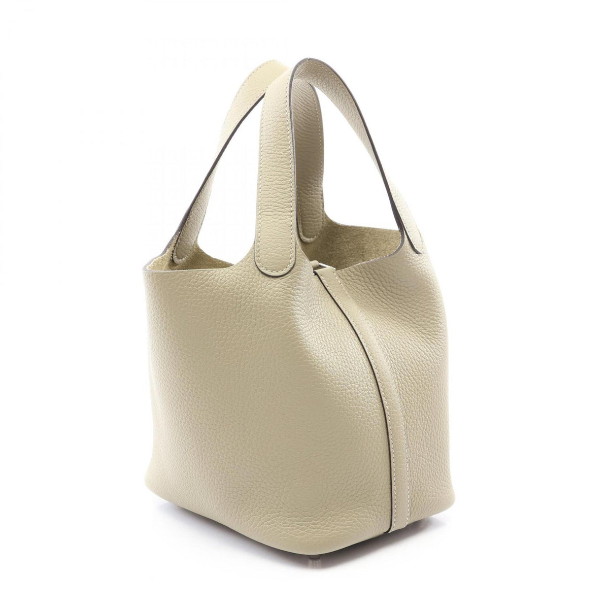Hermes Green Taurillon Clemence Leather Handbag (Pre-Owned)