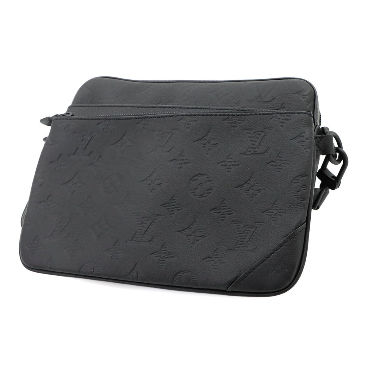 Louis Vuitton Noir Monogram Shadow Handbag Messenger Bag Pouch Shoulder Bag (Pre-Owned)