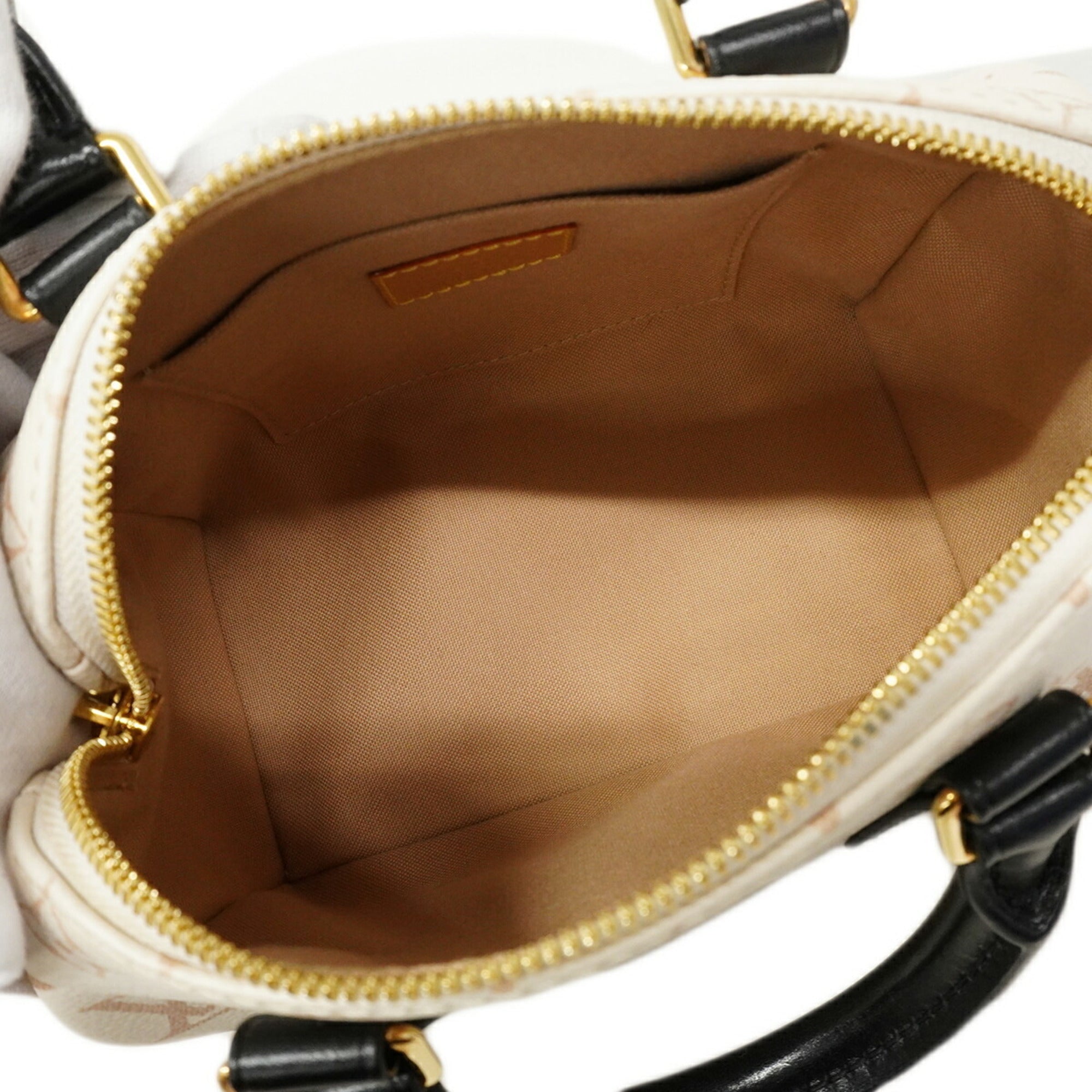 Louis Vuitton Beige Black Handbag (Pre-Owned)