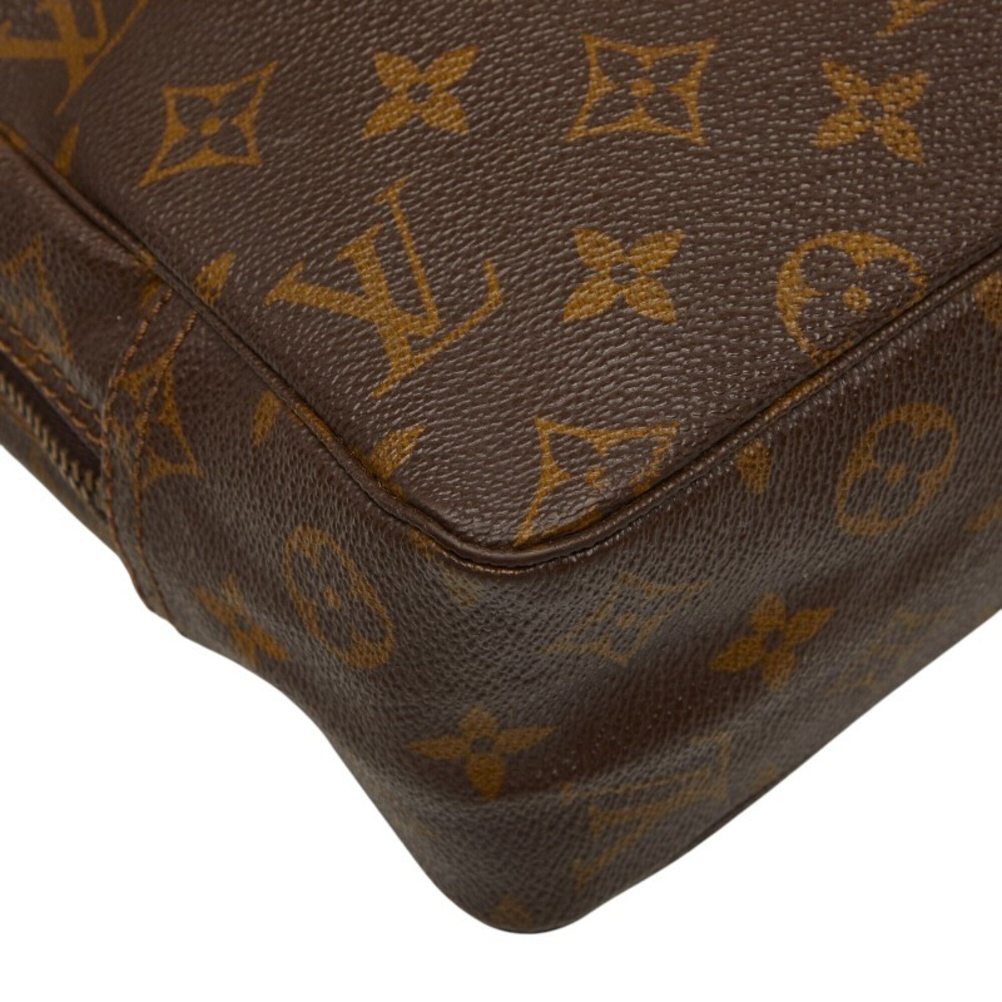 Louis Vuitton Brown Pvc Clutch Bag Handbag Pouch (Pre-Owned)