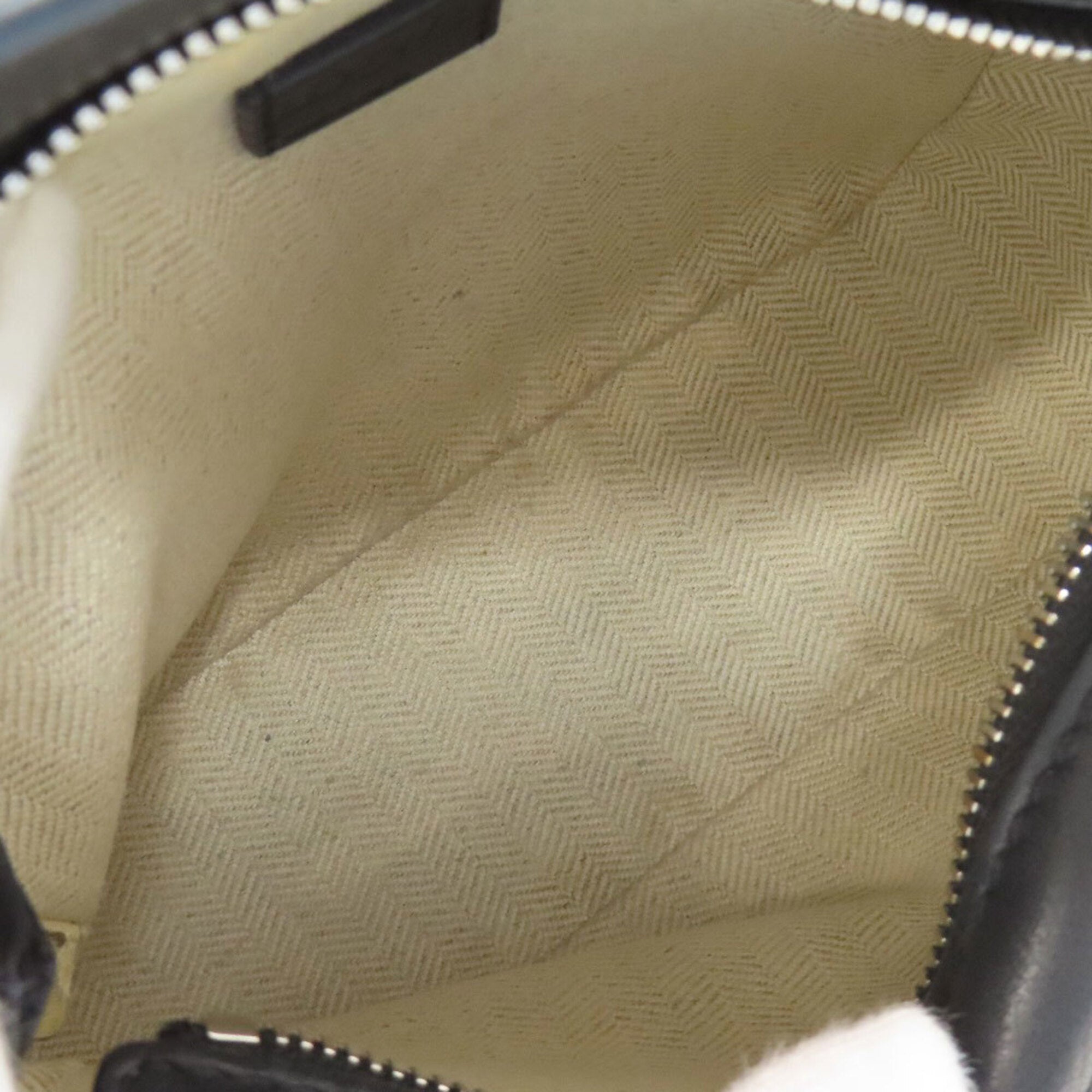 Loewe Black Brown White Leather Handbag (Pre-Owned)