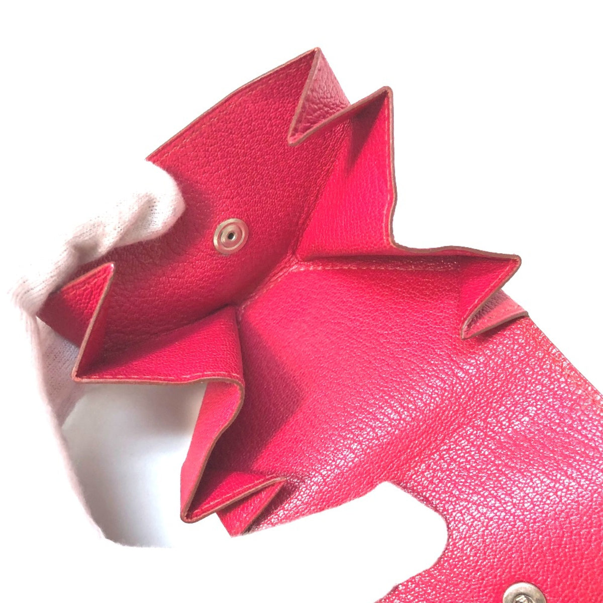 Hermes Pink Leather Coin Purse/Coin Case (Pre-Owned)