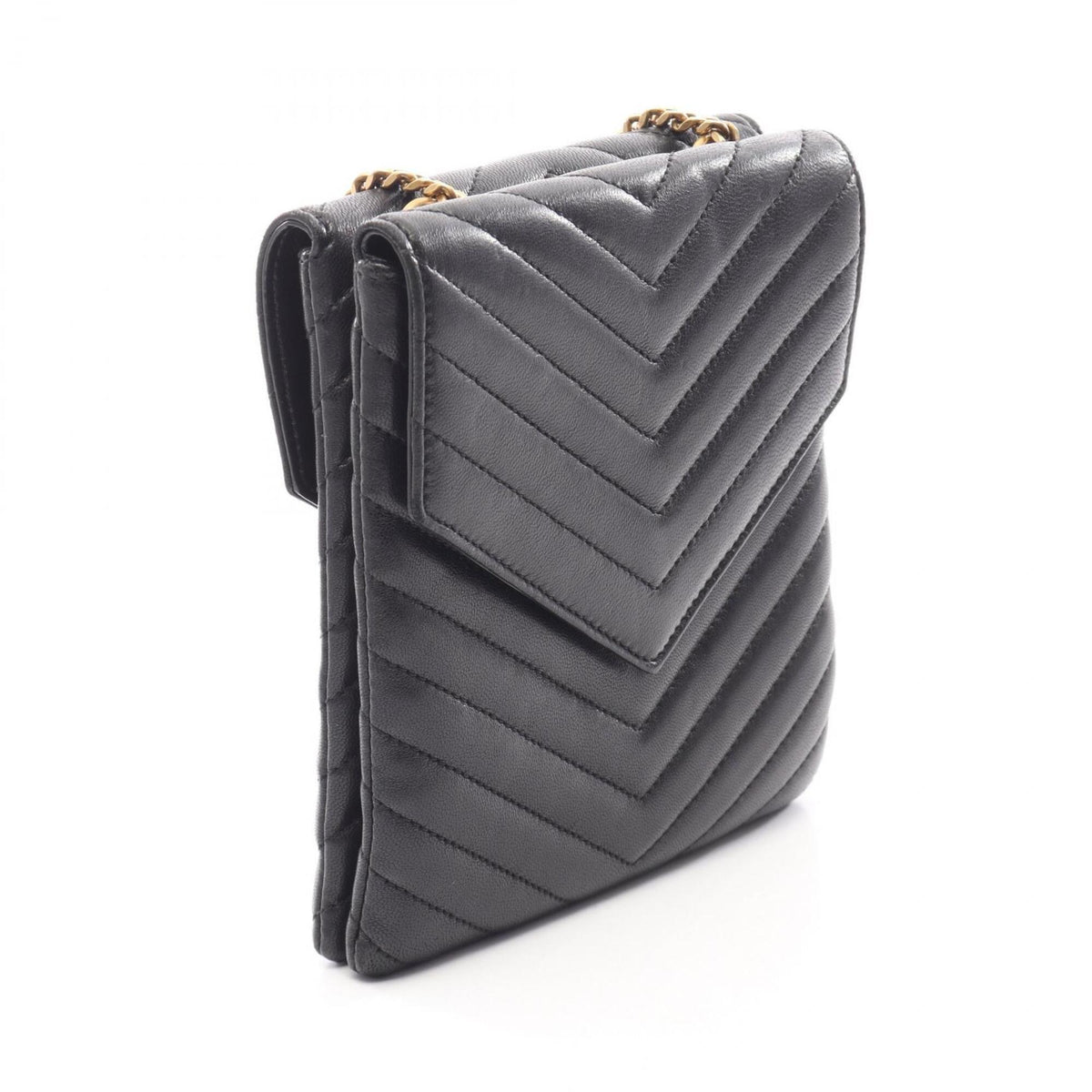 Yves Saint Laurent Black Leather Shoulder Bag (Pre-Owned)