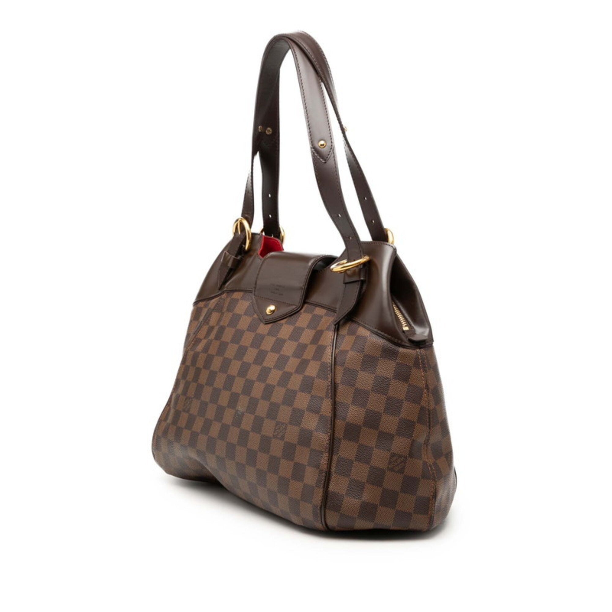 Louis Vuitton Brown Pvc Leather Shoulder Bag Tote Bag (Pre-Owned)