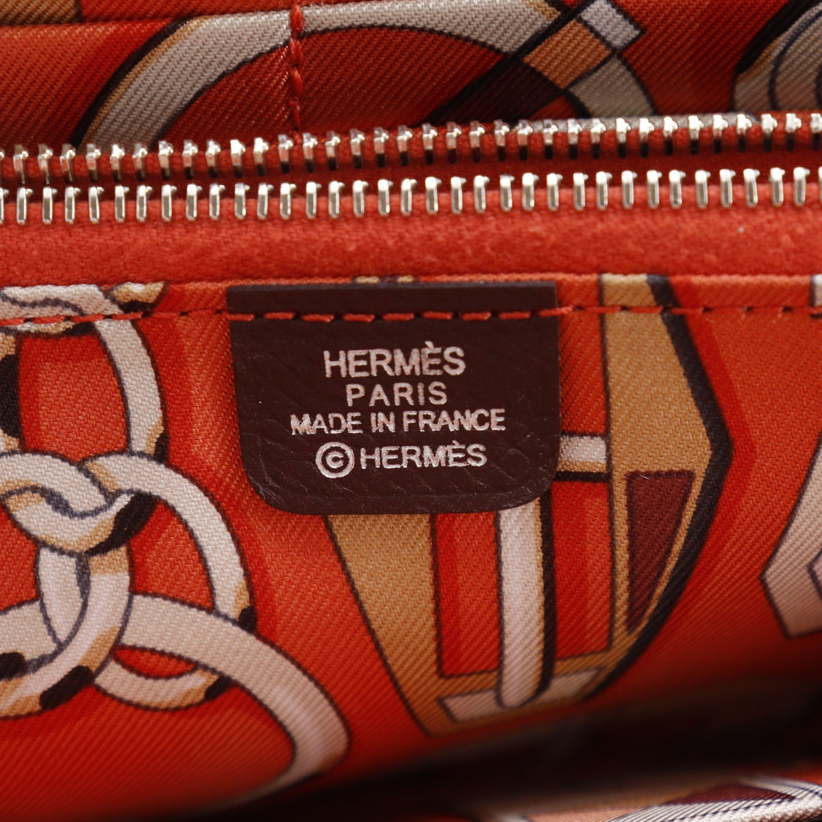 Hermes Red Color Wine Epsom Leather Long Wallet (Bi-Fold) (Pre-Owned)