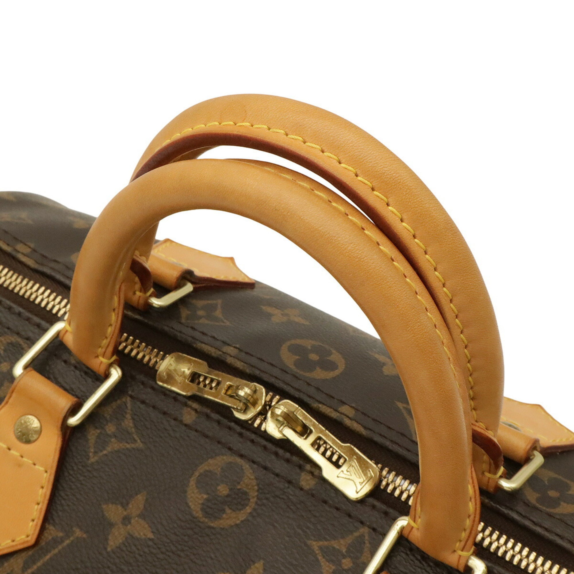 Louis Vuitton Brown Monogram White Monogram Boston Bag Handbag Shoulder Bag (Pre-Owned)