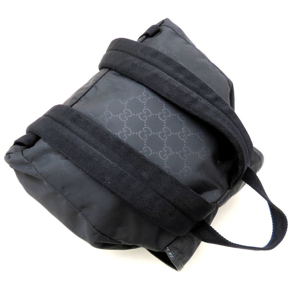 Gucci Black Nylon Leather Backpack (Pre-Owned)
