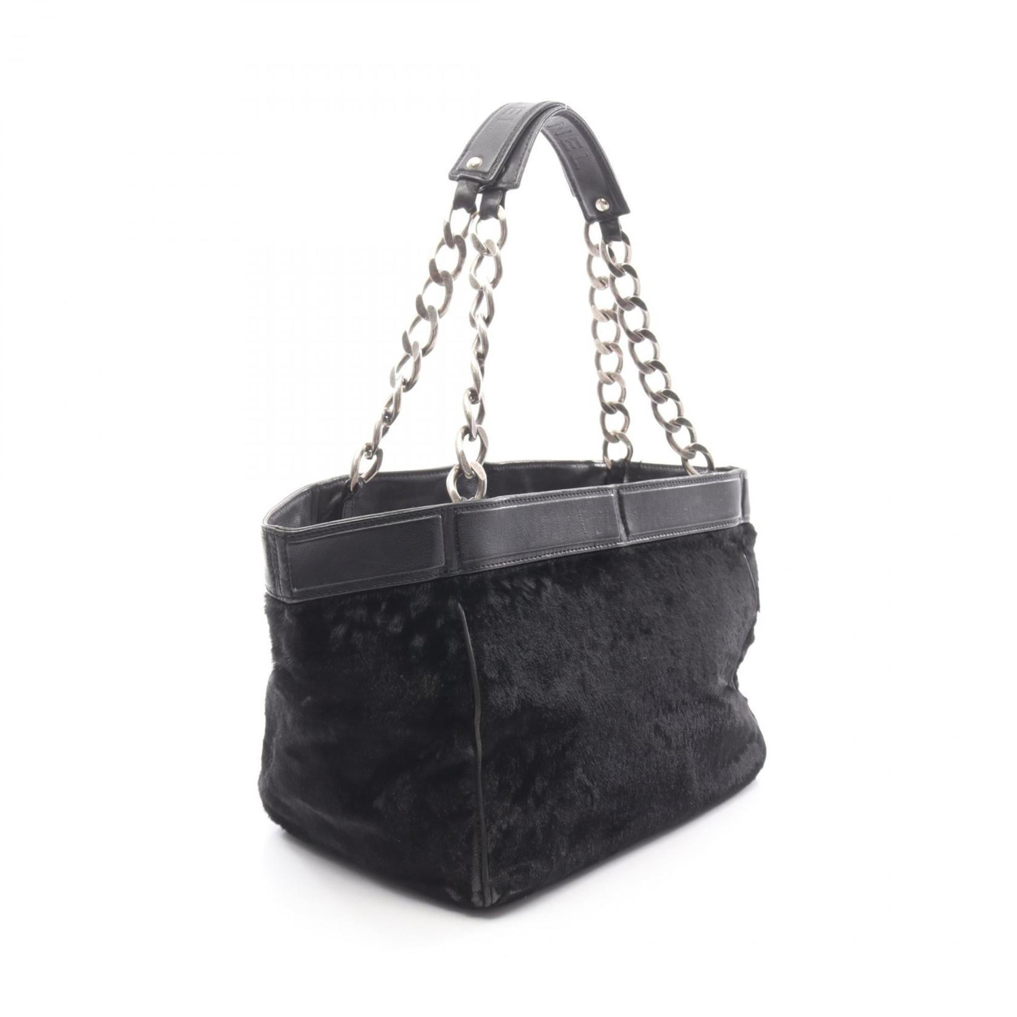 Chanel Black Leather Tote Bag (Pre-Owned)