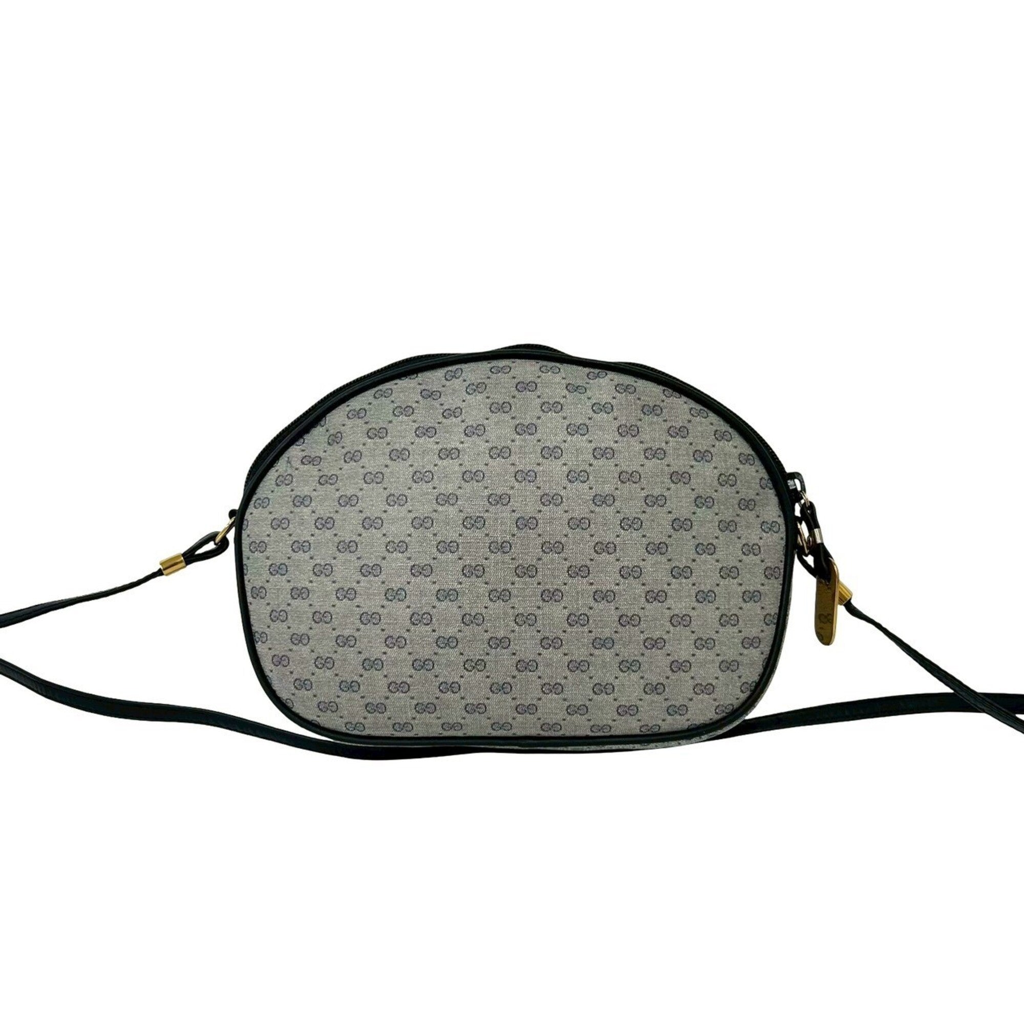 Gucci Navy Leather Pvc Pochette Shoulder Bag (Pre-Owned)