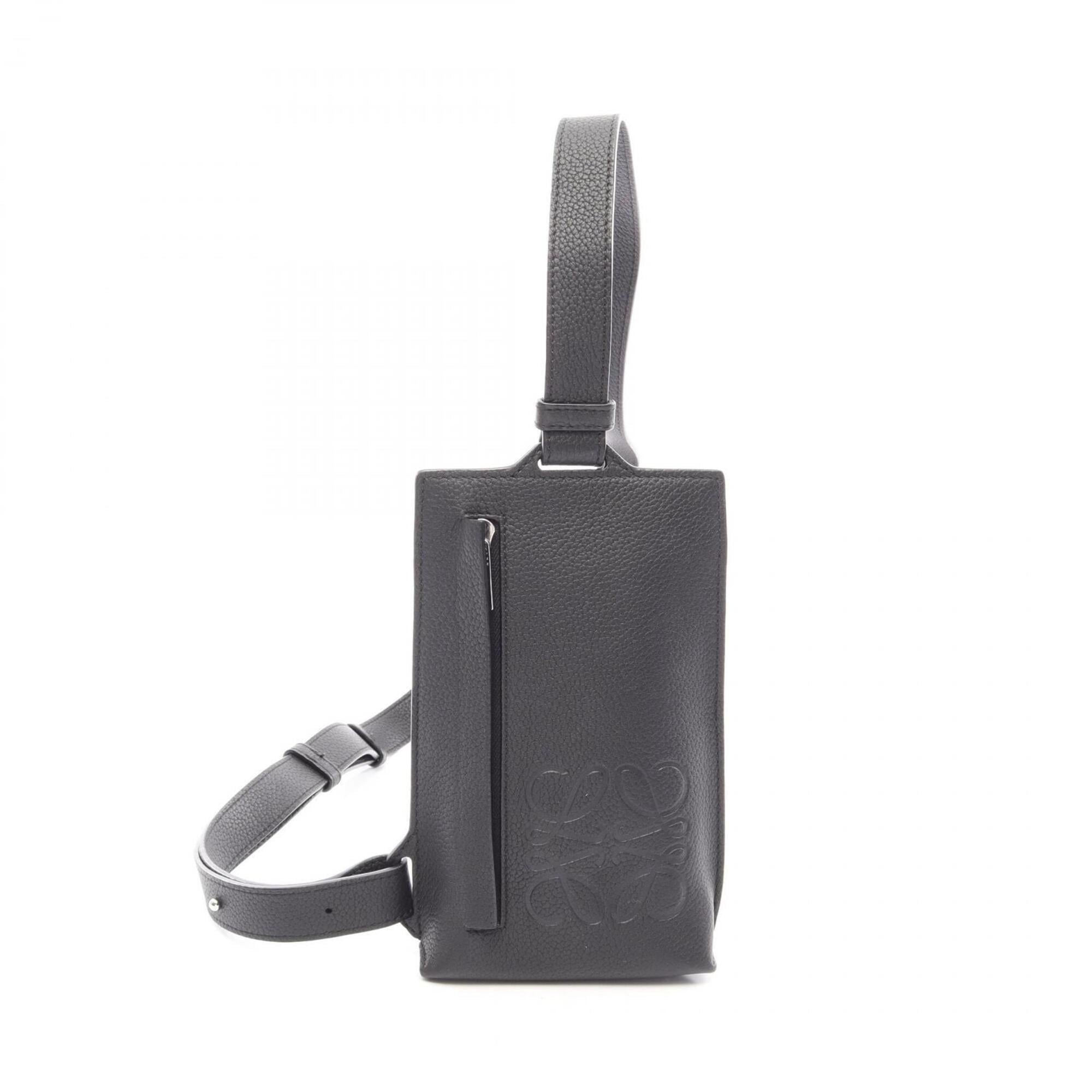 Loewe Black Leather Fanny Pack Sling Bag (Pre-Owned)