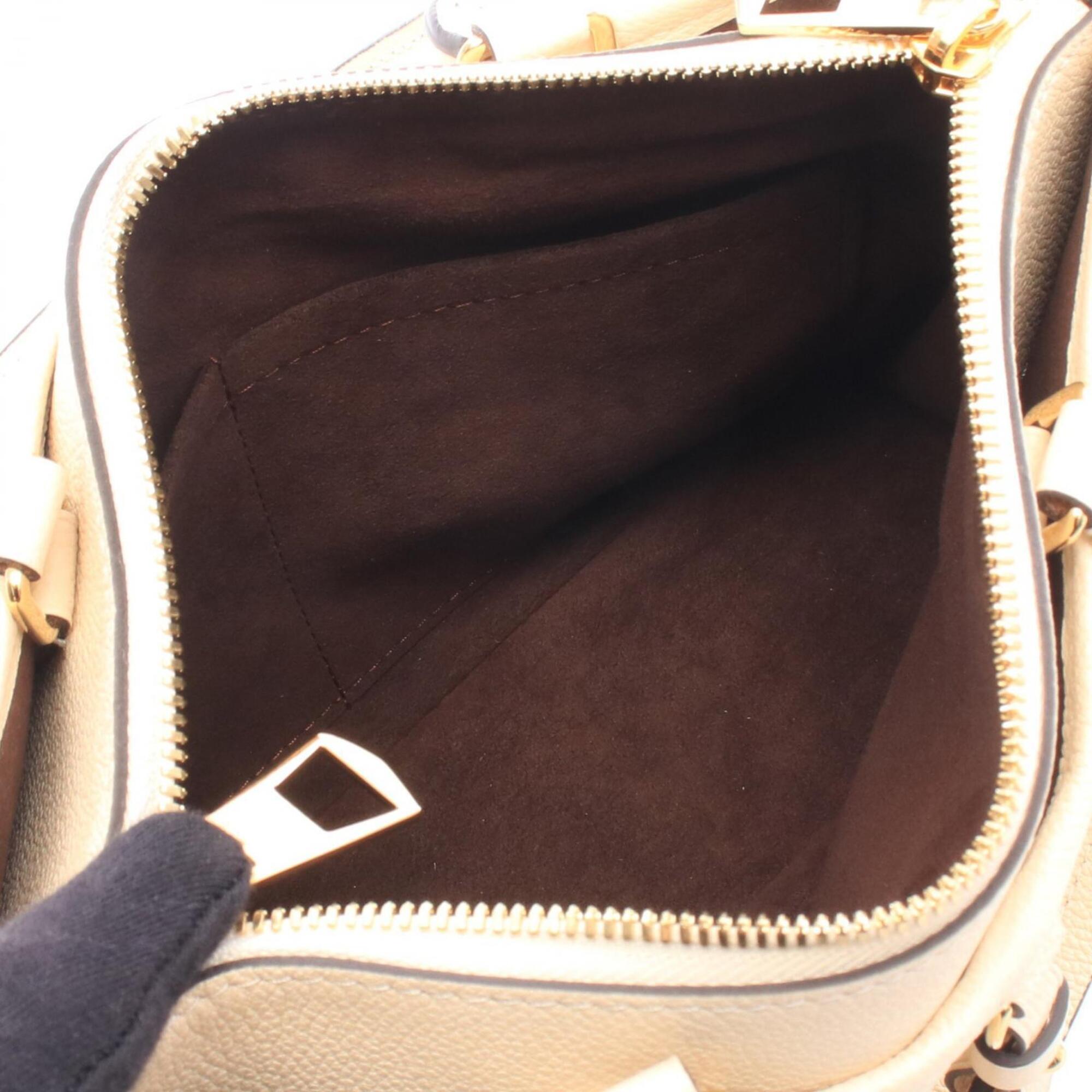 Louis Vuitton Beige Cream Monogram Empreinte Leather Handbag (Pre-Owned)
