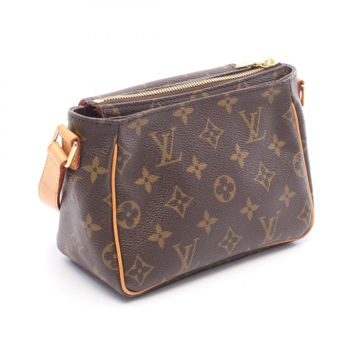 Louis Vuitton Brown Monogram Coated Canvas Leather Handbag Shoulder Bag (Pre-Owned)