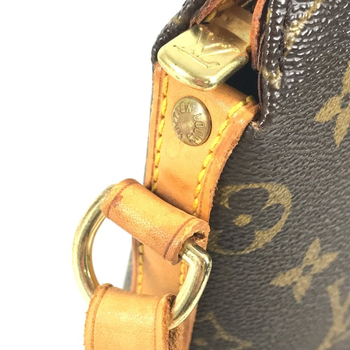 Louis Vuitton Brown Monogram Handbag Pochette Shoulder Bag (Pre-Owned)