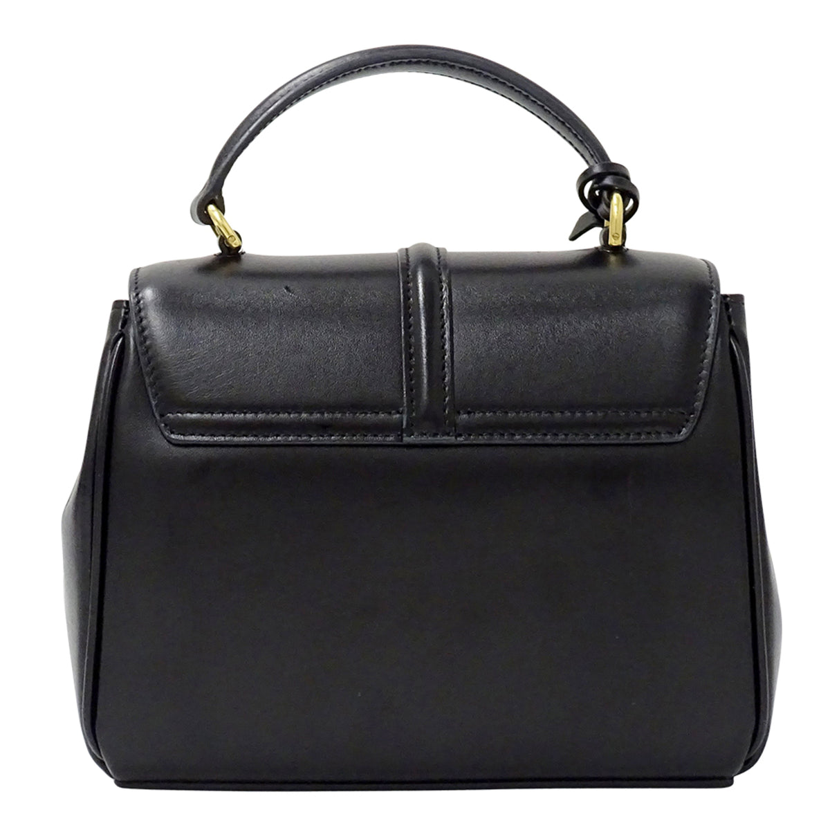 Celine Black Leather Handbag Shoulder Bag (Pre-Owned)
