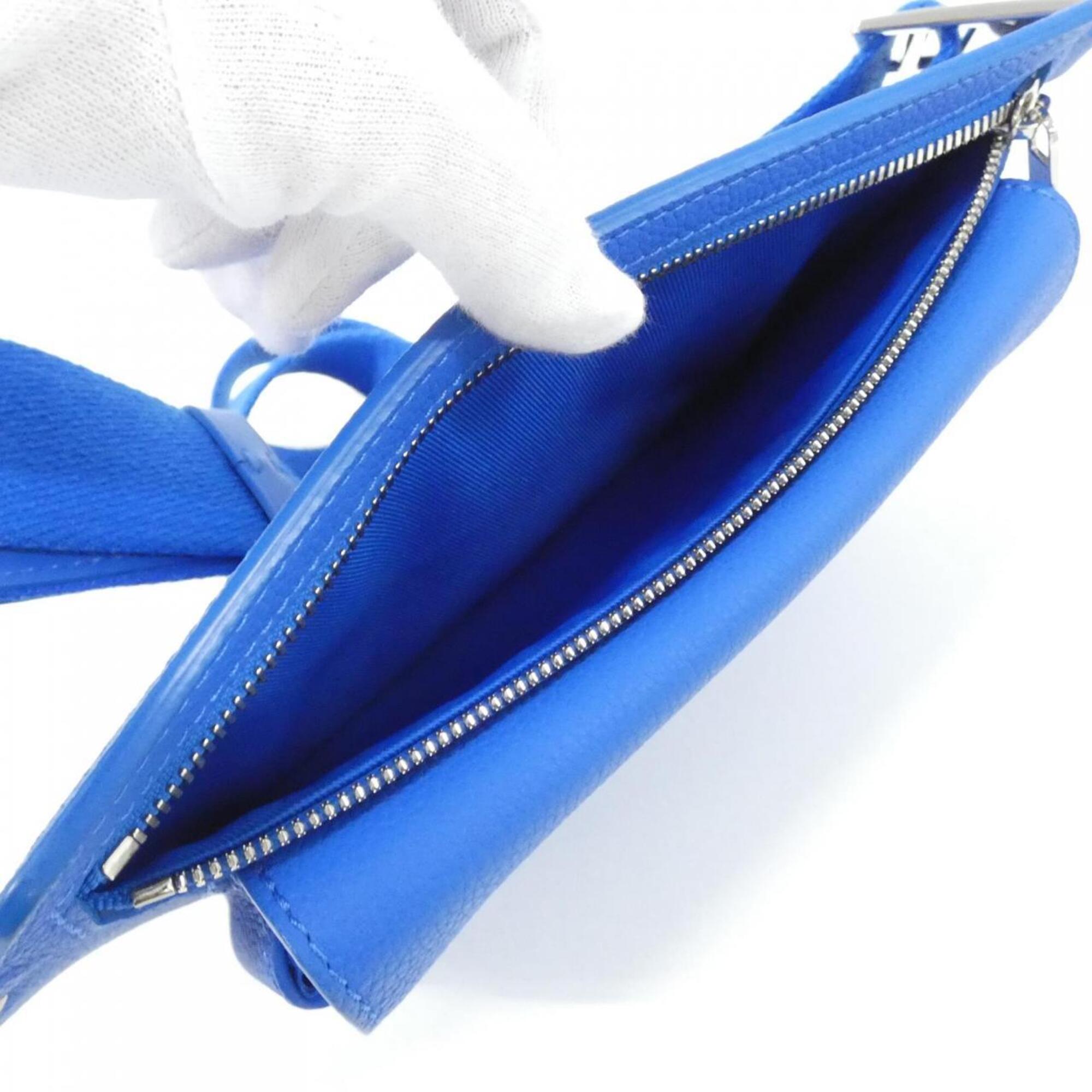 Louis Vuitton Blue Leather Shoulder Bag (Pre-Owned)