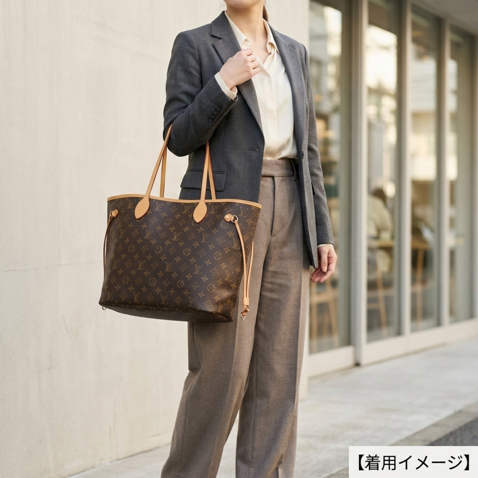 Louis Vuitton Monogram Brown Monogram Pivoine Monogram Pouch Tote Bag (Pre-Owned)