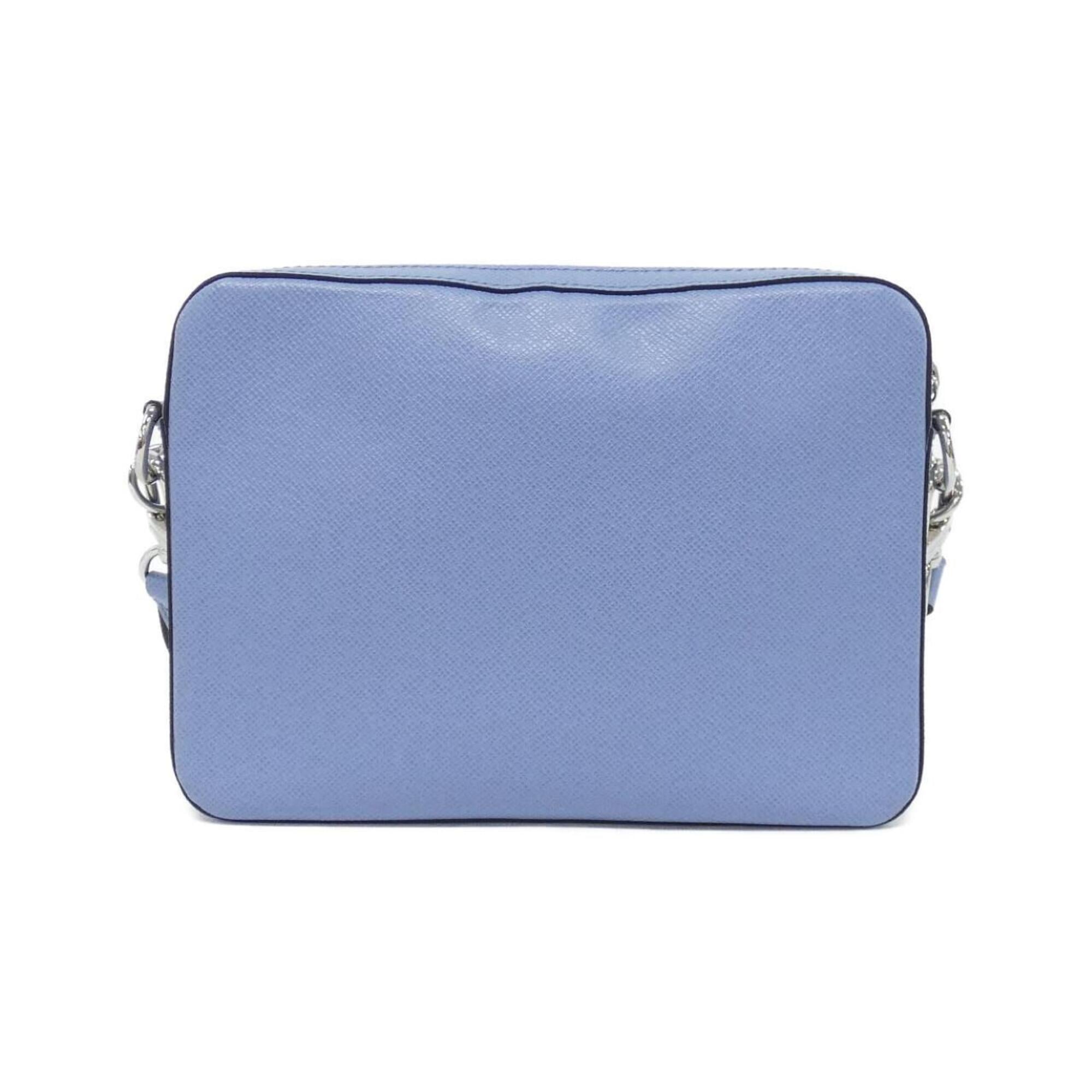 Louis Vuitton Sky Blue Coated Canvas Leather Handbag Pouch (Pre-Owned)