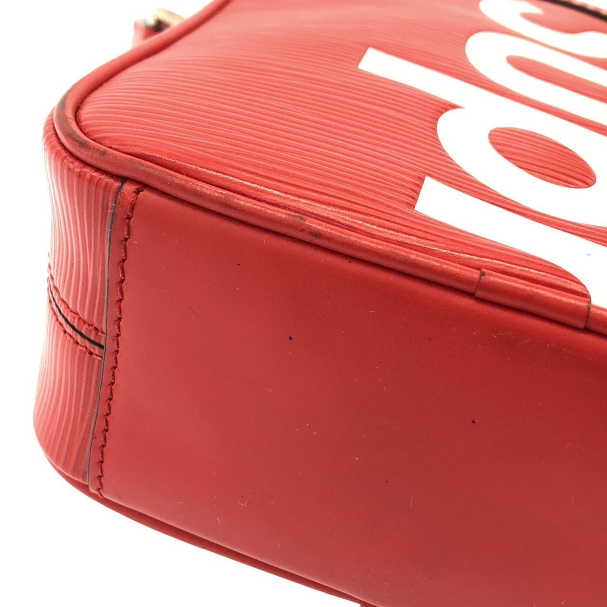 Louis Vuitton Rouge Leather Shoulder Bag (Pre-Owned)