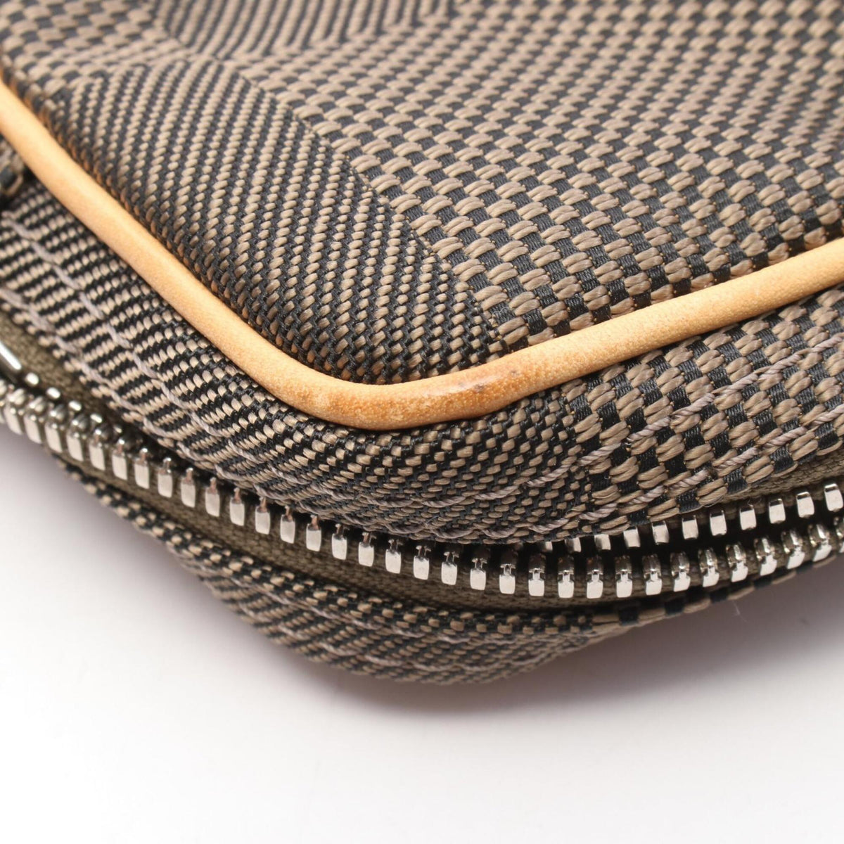 Louis Vuitton Brown Damier Canvas Earth Canvas Leather Handbag Shoulder Bag (Pre-Owned)