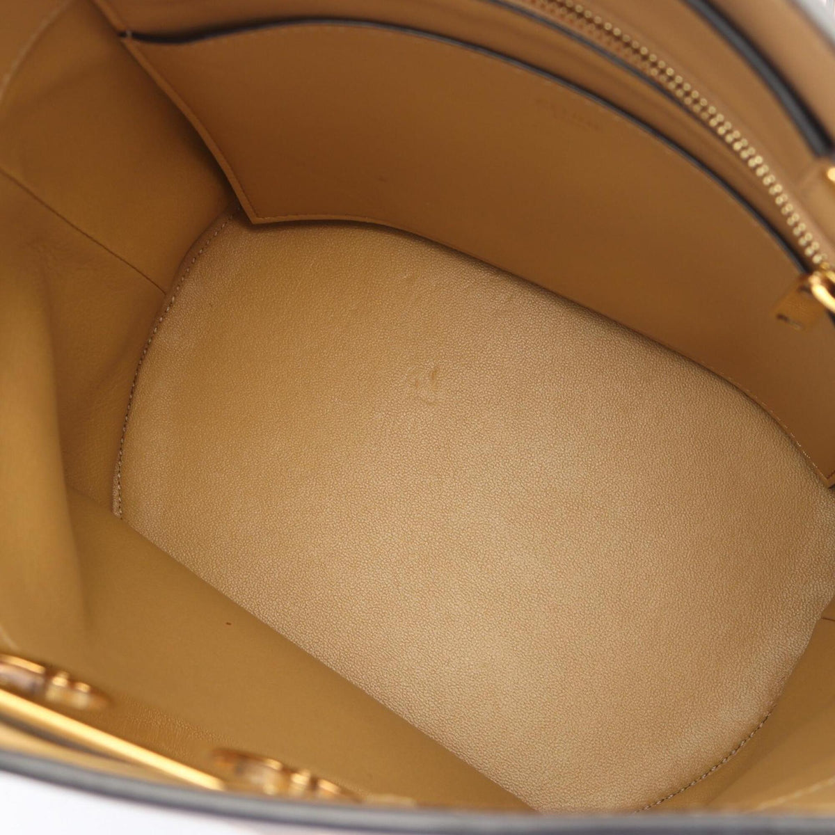 Celine Beige Leather Handbag Shoulder Bag (Pre-Owned)