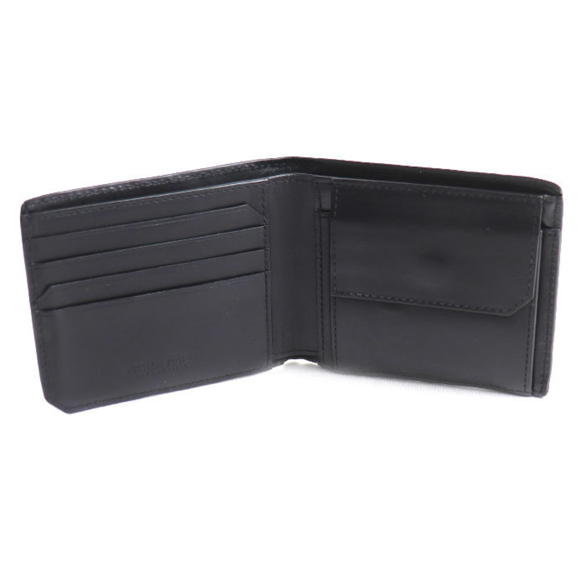 Bottega Veneta Black Leather Wallet (Bi-Fold) (Pre-Owned)