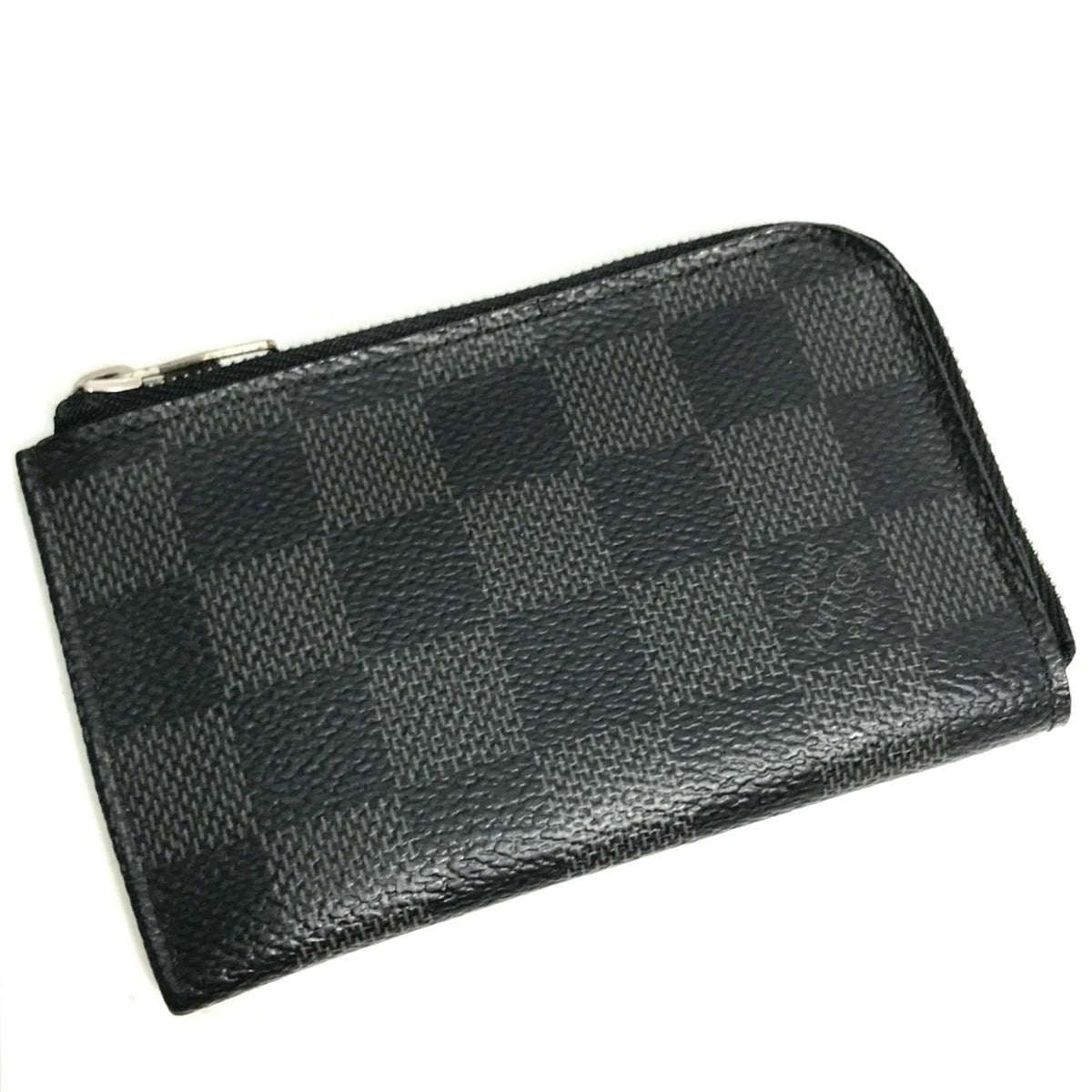 Louis Vuitton Black Damier Graphite Coin Purse/Coin Case (Pre-Owned)