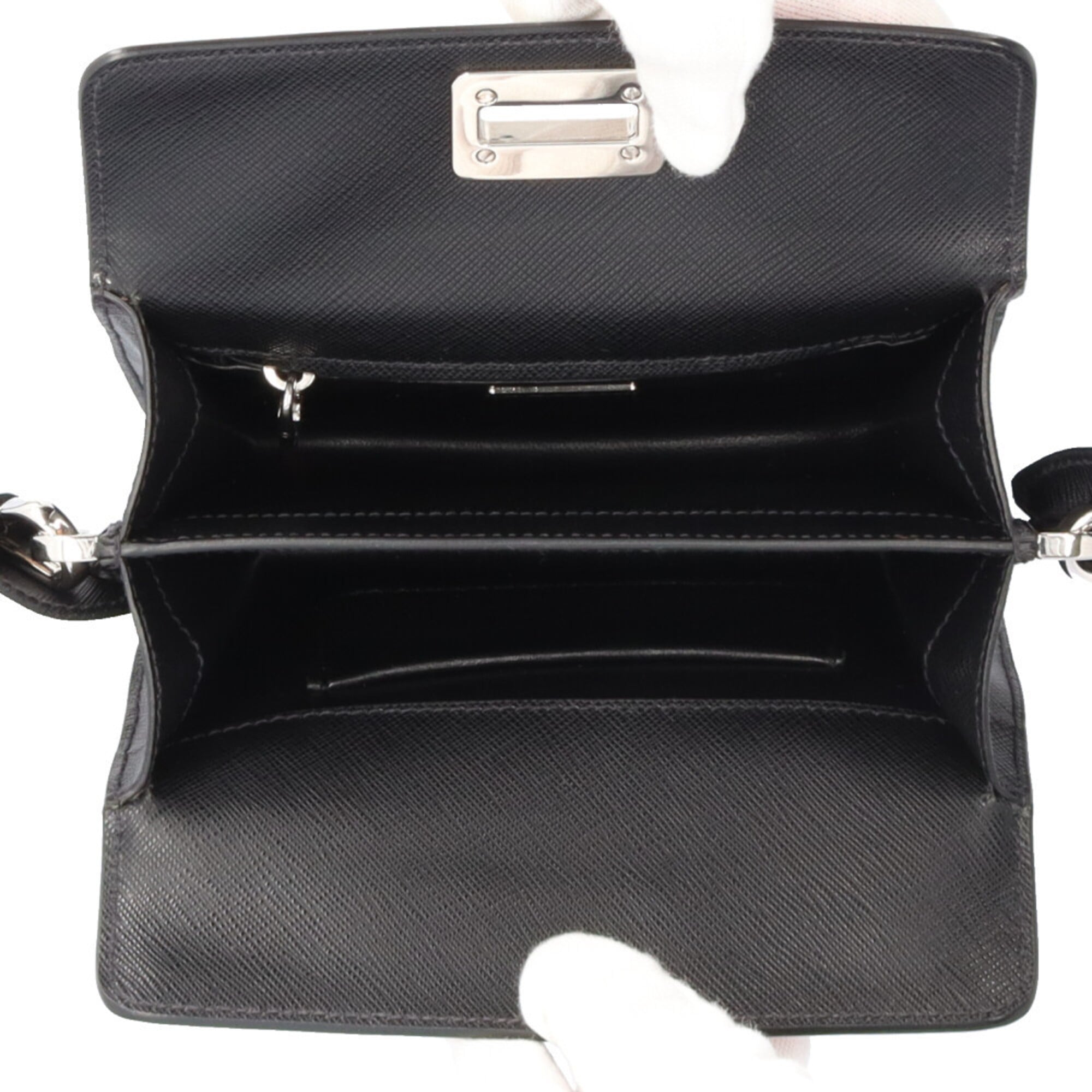 Prada Green Multi-Color Leather Shoulder Bag (Pre-Owned)