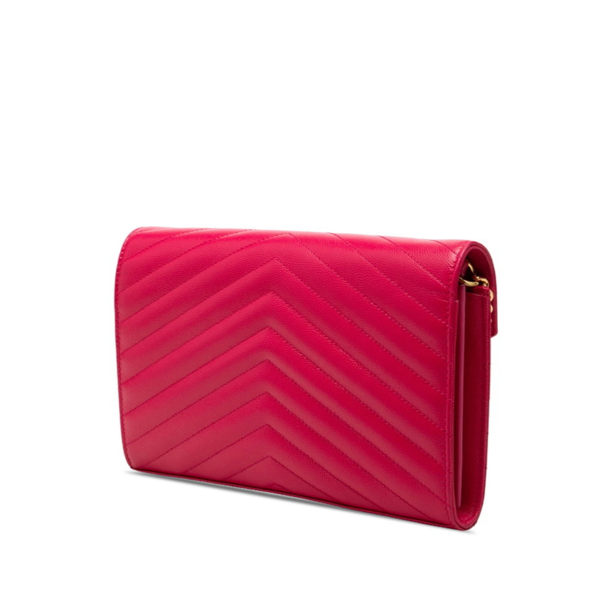 Saint Laurent Pink Leather Shoulder Bag (Pre-Owned)