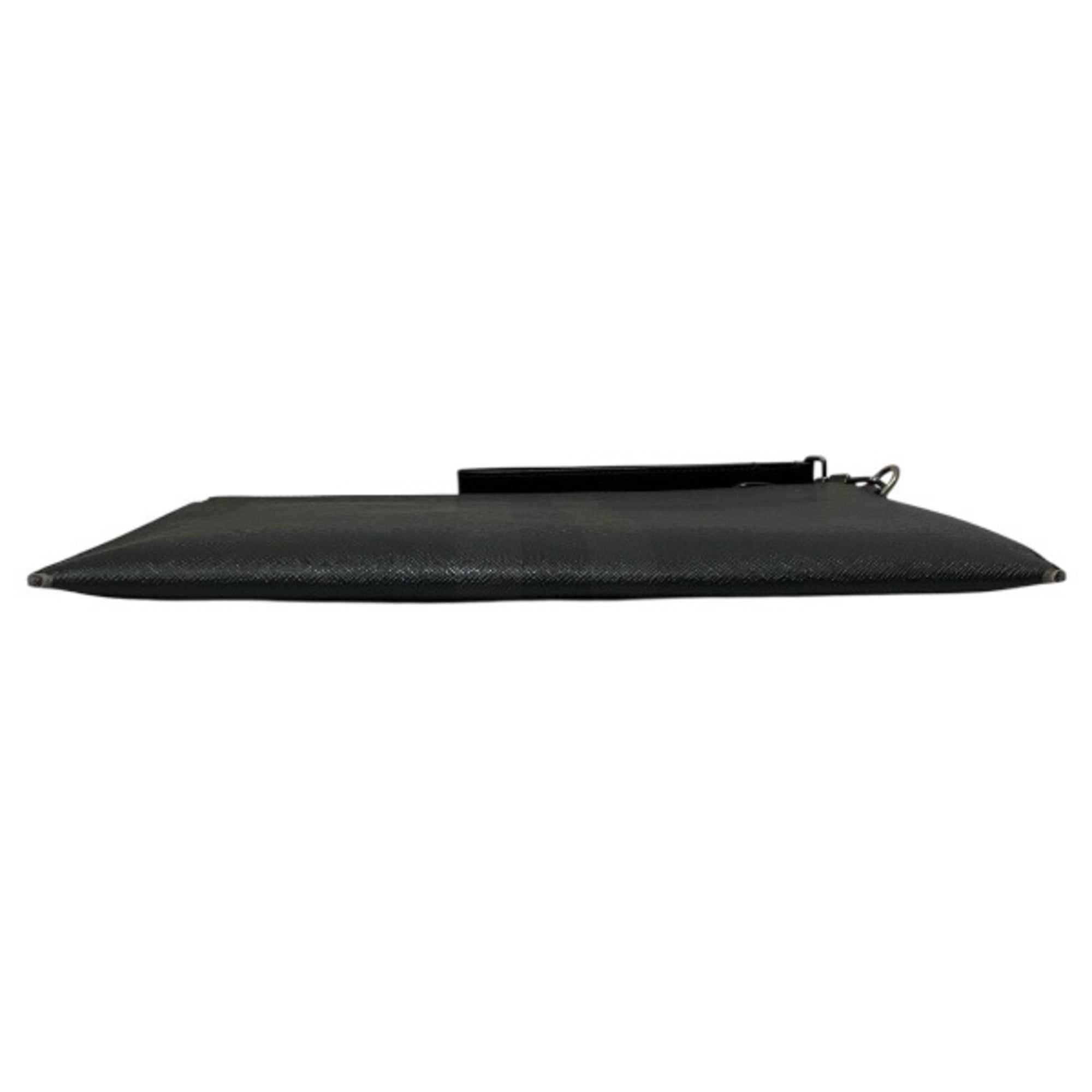 Burberry Dark Gray Clutch Bag (Pre-Owned)